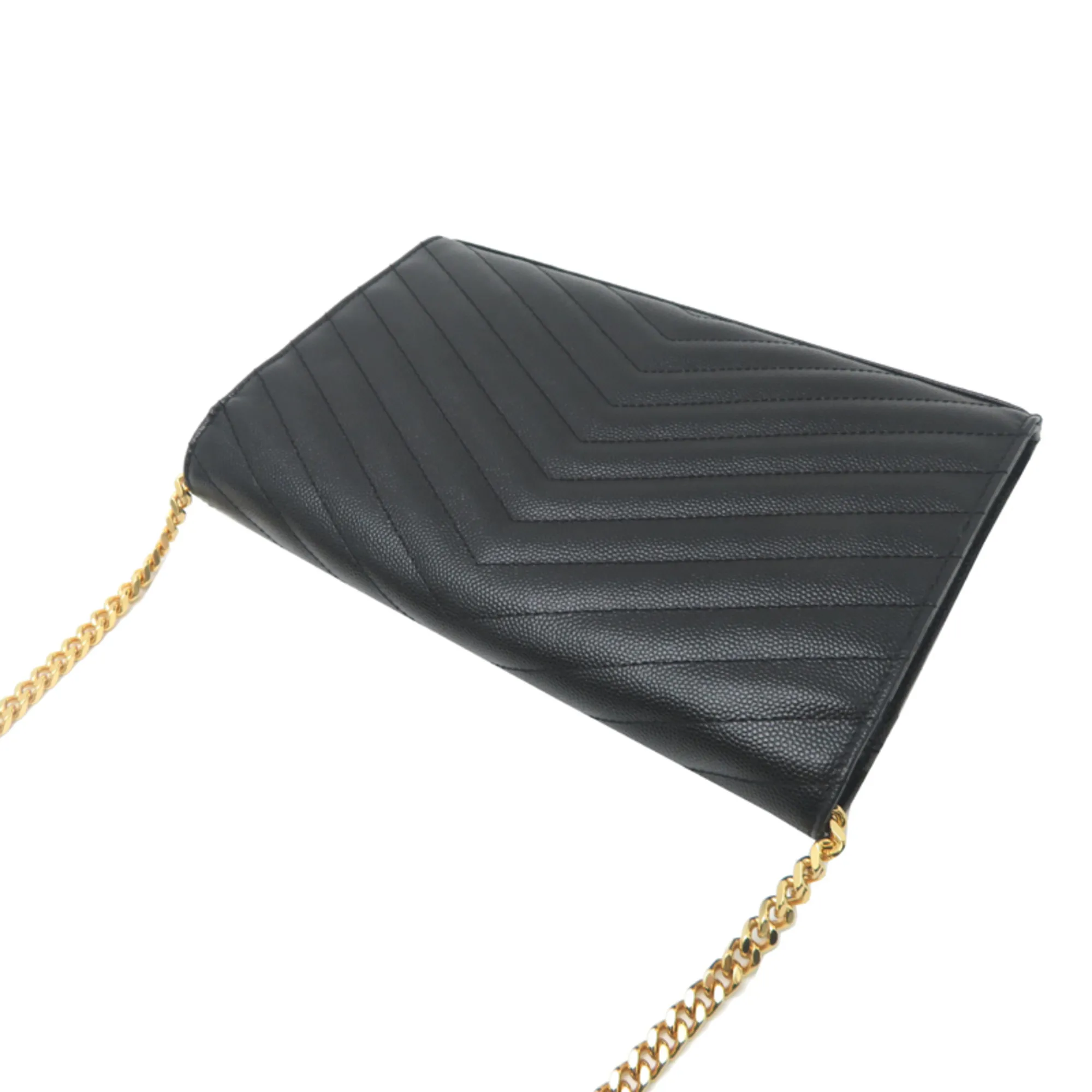 Leather Chain/Shoulder Wallet (Pre-Owned) - Saint Laurent - Modalova