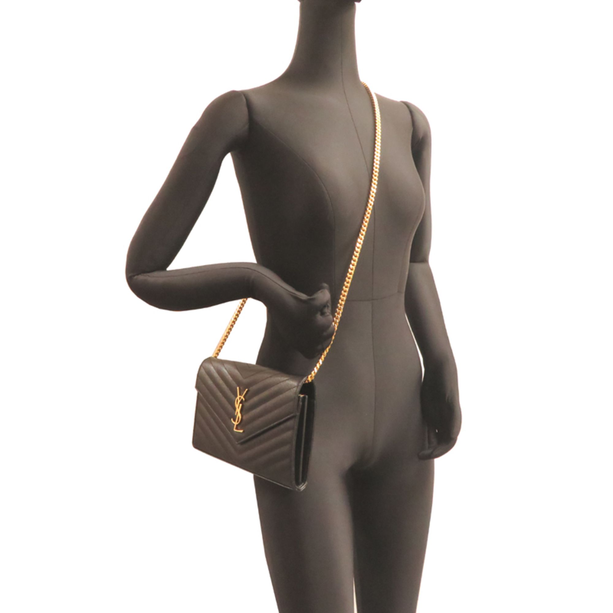 Leather Chain/Shoulder Wallet (Pre-Owned) - Saint Laurent - Modalova