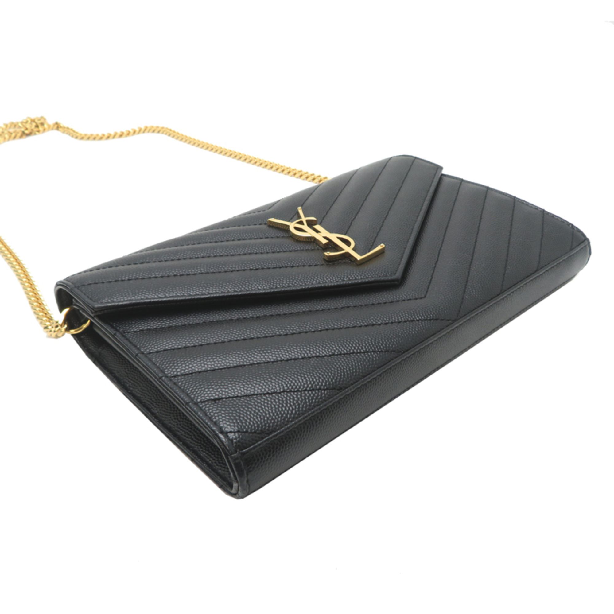 Leather Chain/Shoulder Wallet (Pre-Owned) - Saint Laurent - Modalova