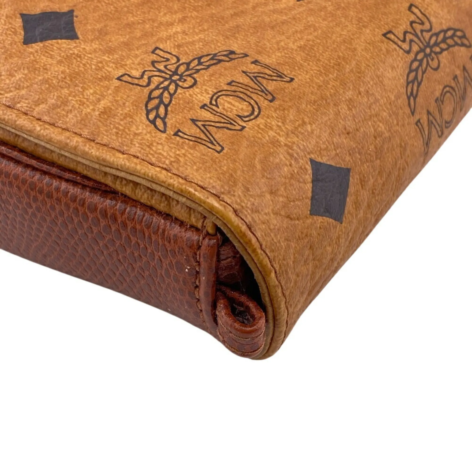 Mcm Brown Leather Pouch (Pre-Owned) - MCM - Modalova