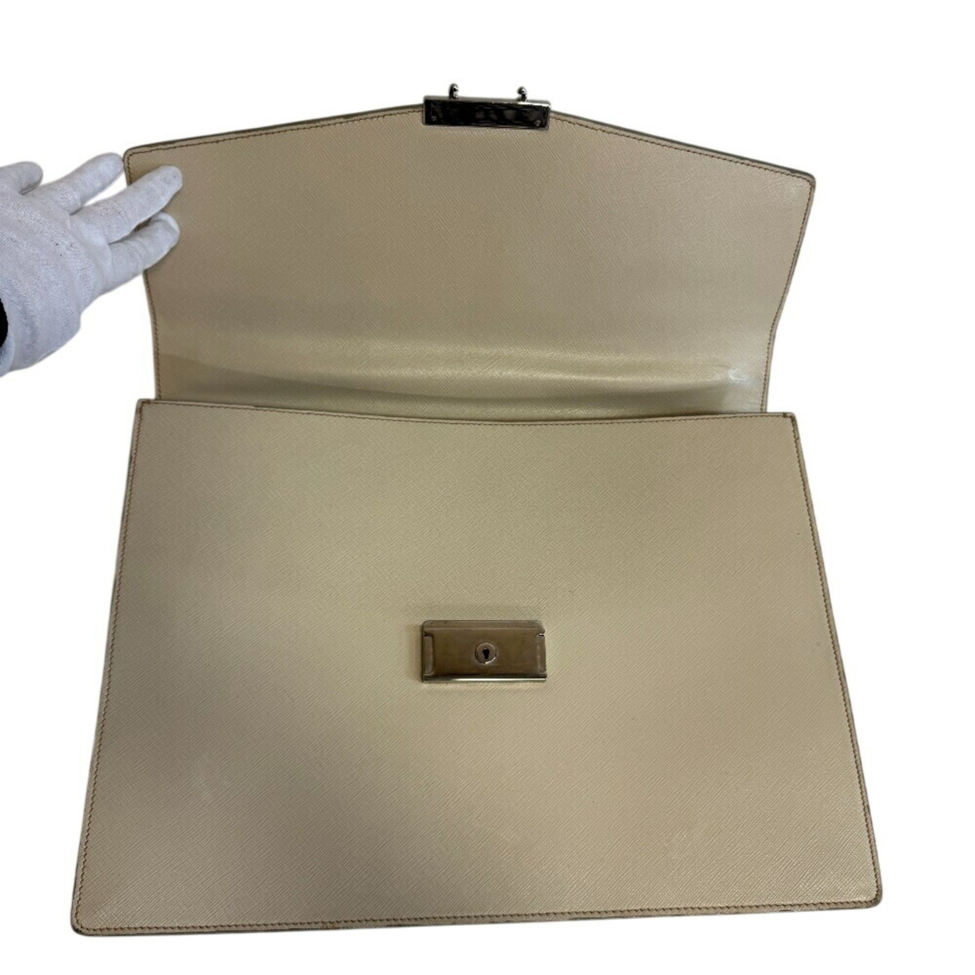 Leather Briefcase (Pre-Owned) - Prada - Modalova