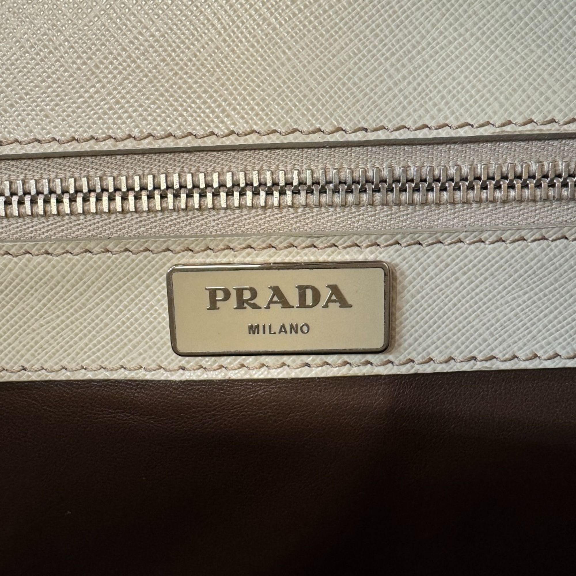 Leather Briefcase (Pre-Owned) - Prada - Modalova