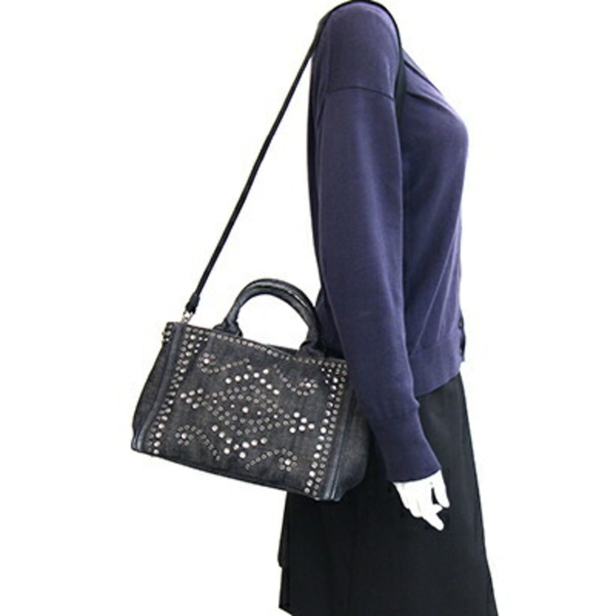 Denim Handbag Shoulder Bag (Pre-Owned) - Prada - Modalova