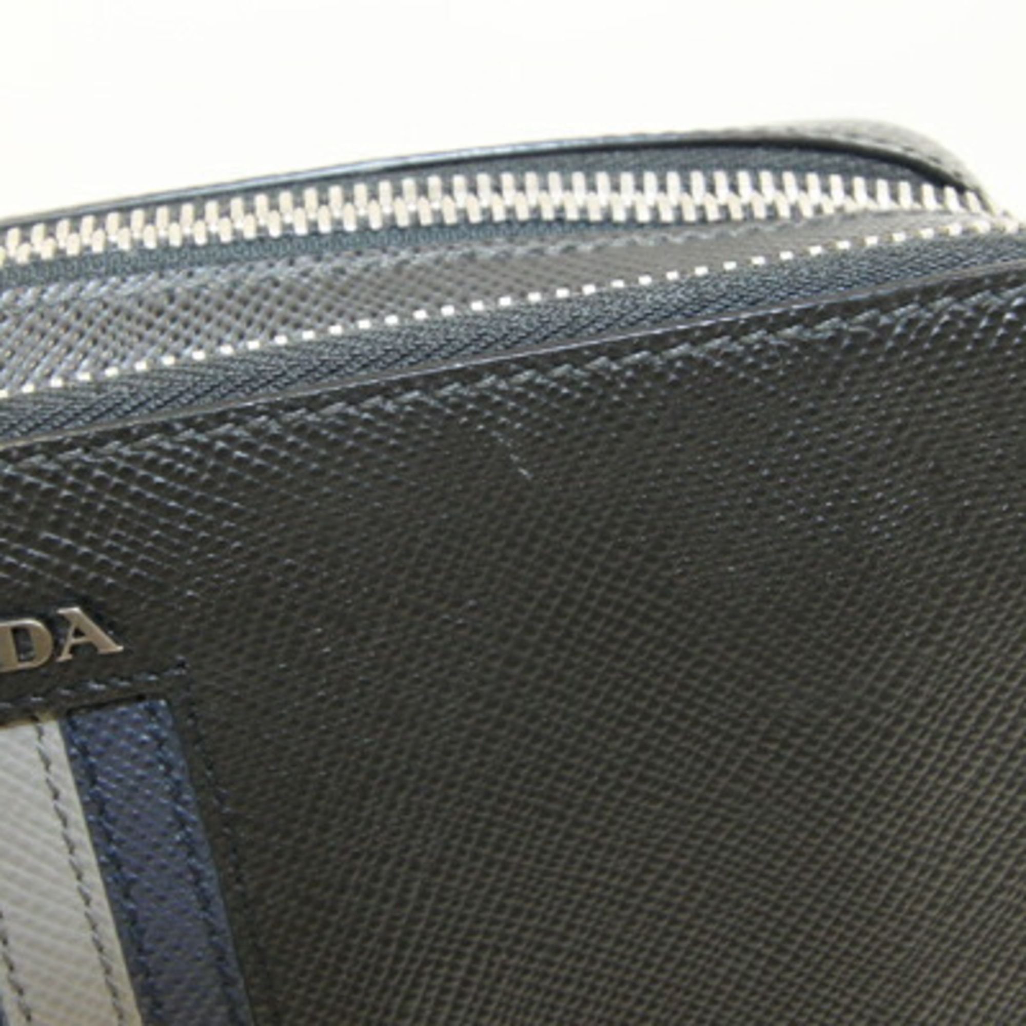 Leather Clutch Bag (Pre-Owned) - Prada - Modalova