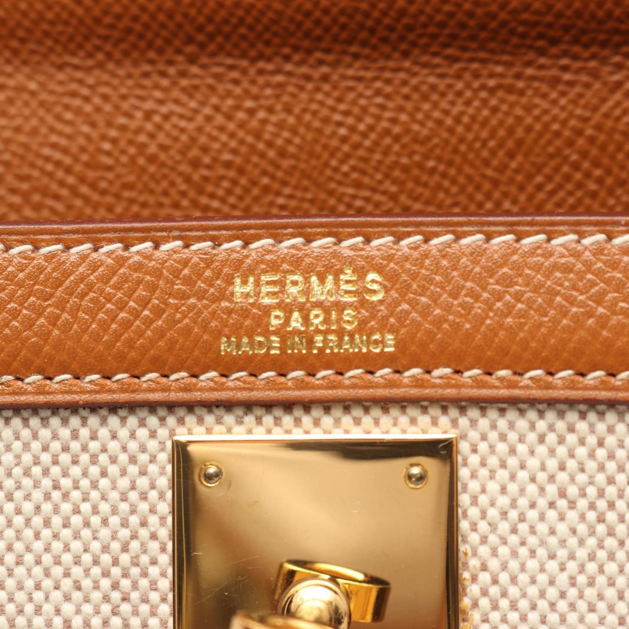 Canvas Leather Handbag (Pre-Owned) - Hermes - Modalova