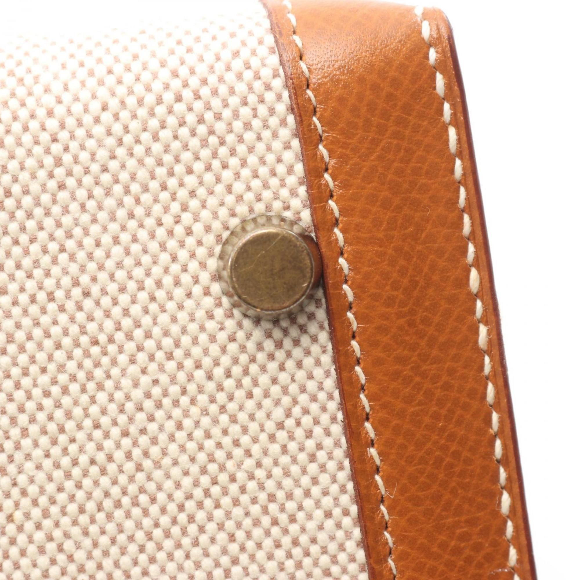 Canvas Leather Handbag (Pre-Owned) - Hermes - Modalova