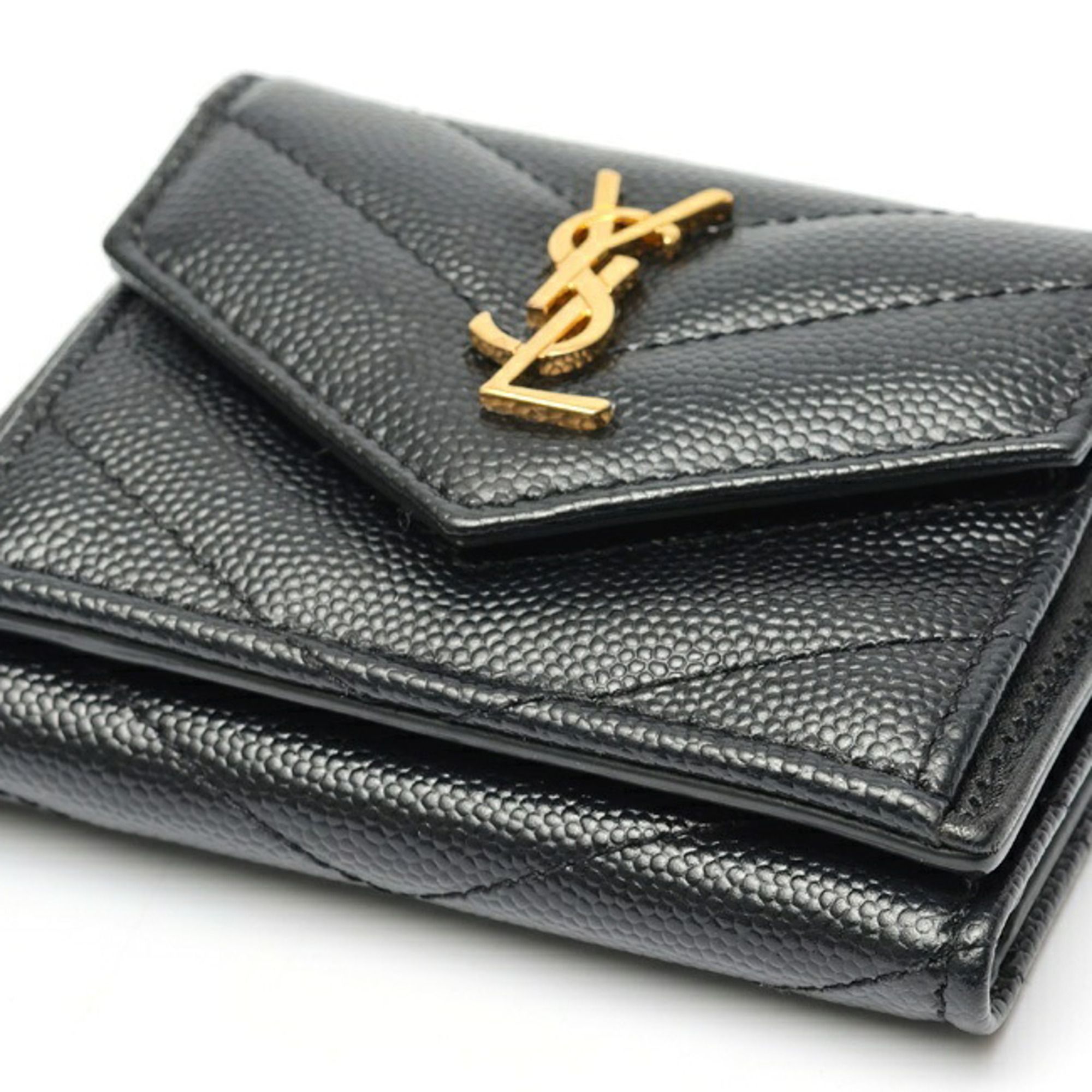 Leather Wallet (Tri-Fold) (Pre-Owned) - Saint Laurent - Modalova