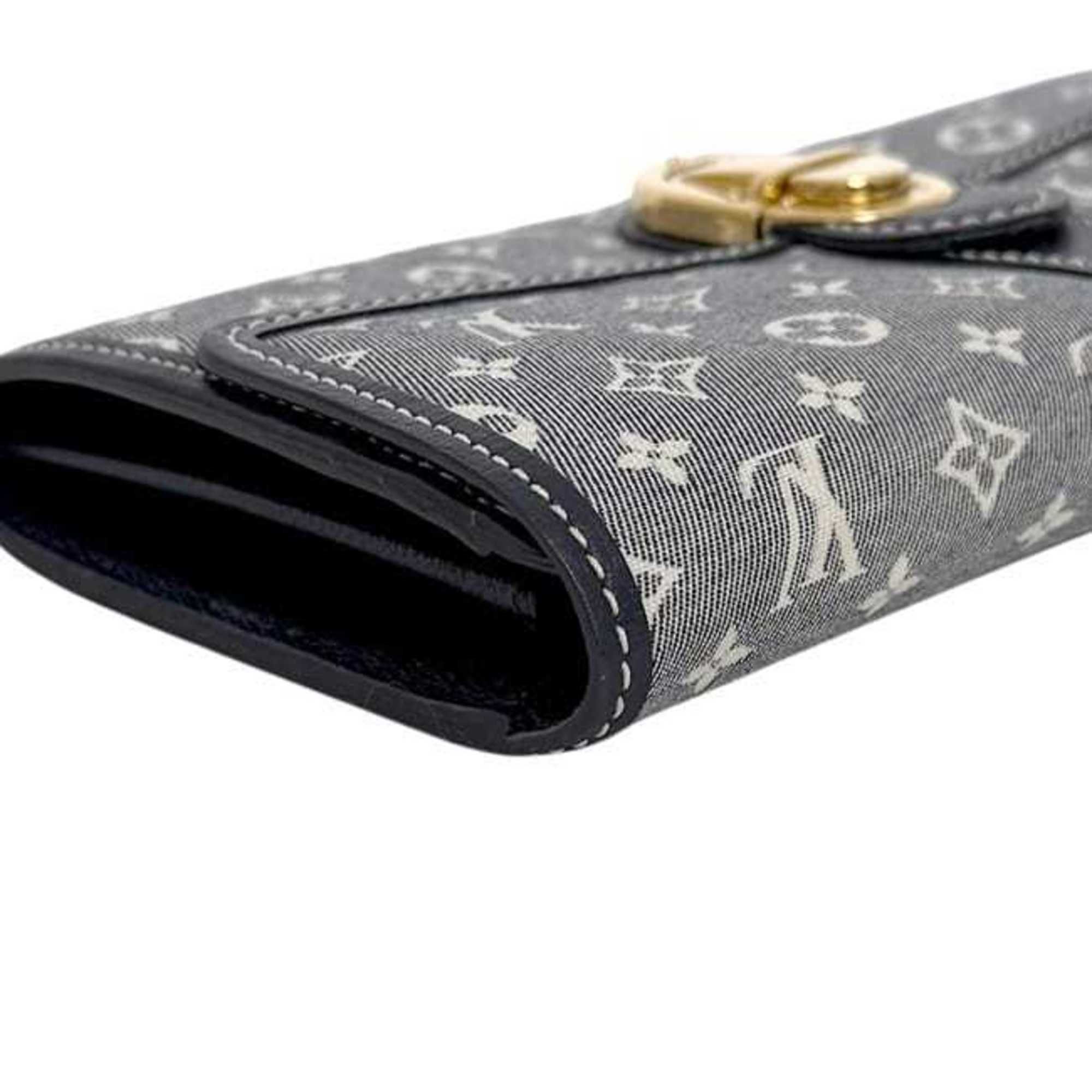 Canvas Leather Long Wallet (Bi-Fold) (Pre-Owned) - Louis Vuitton - Modalova