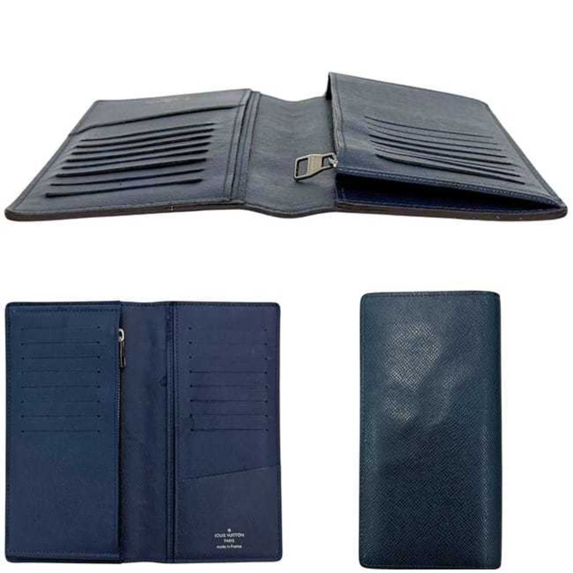 Taiga Leather Long Wallet (Bi-Fold) (Pre-Owned) - Louis Vuitton - Modalova