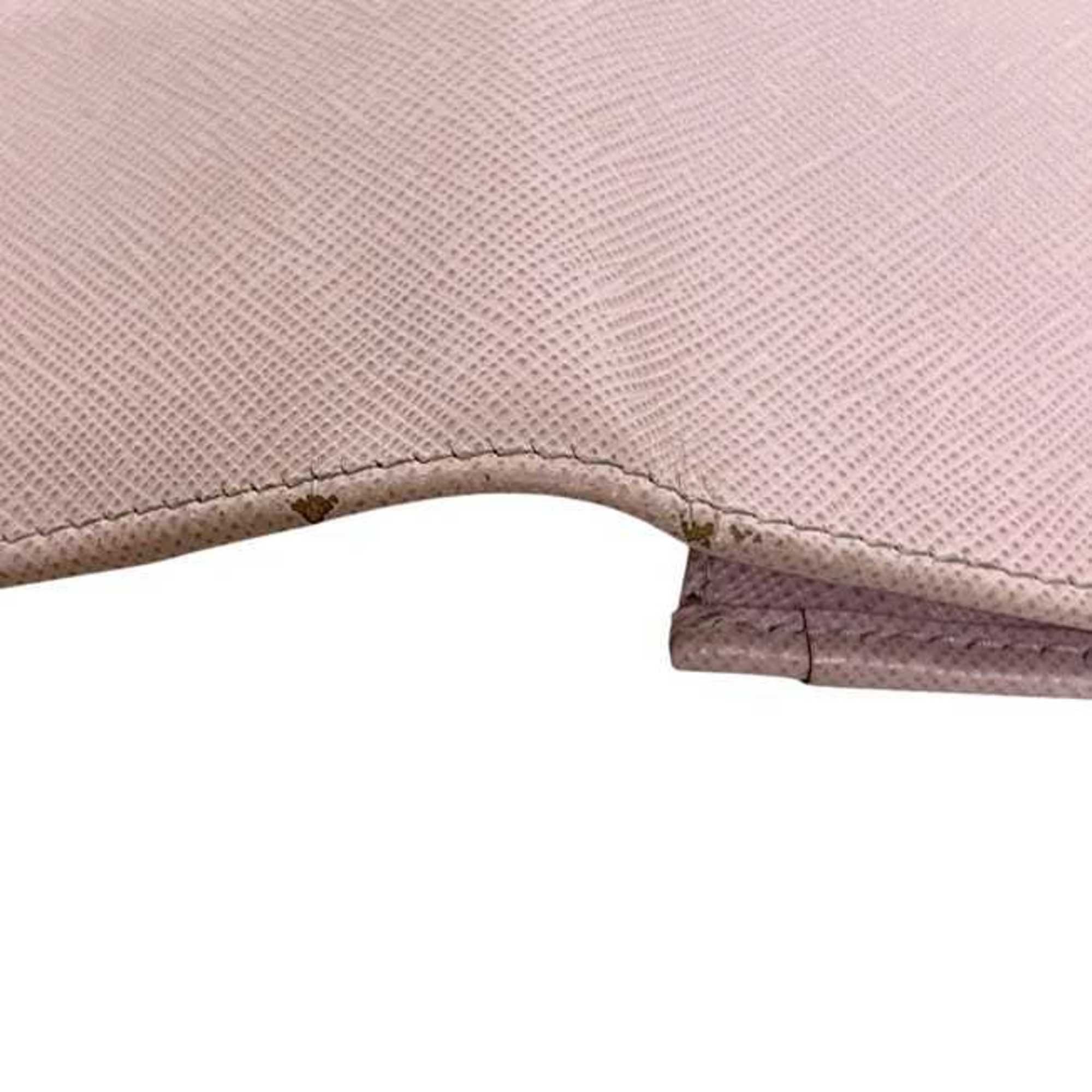 Leather Saffiano Triangle Long Wallet (Bi-Fold) (Pre-Owned) - Prada - Modalova