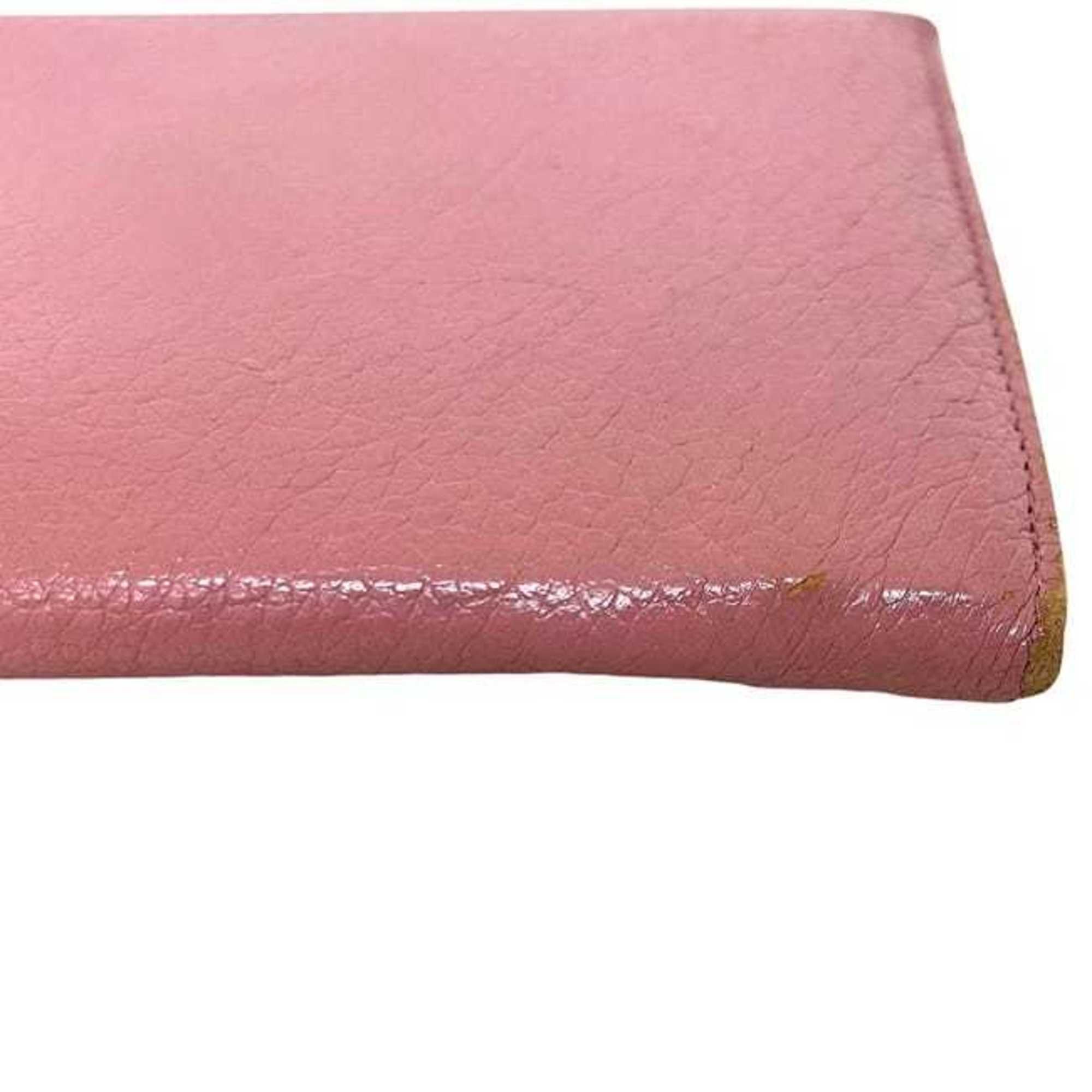 Leather Long Wallet (Bi-Fold) (Pre-Owned) - Miu Miu - Modalova