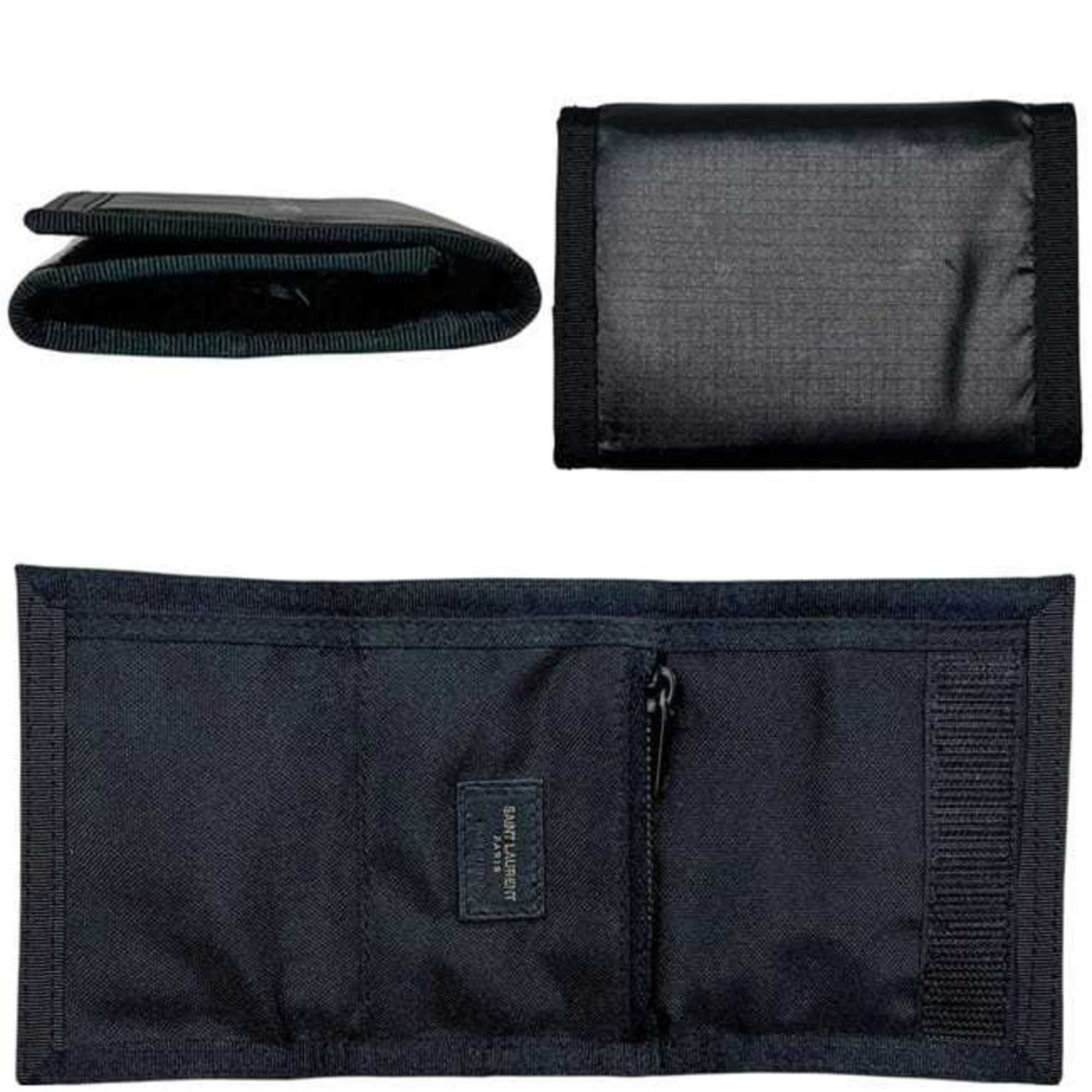 Nylon Canvas Wallet (Tri-Fold) (Pre-Owned) - Saint Laurent - Modalova
