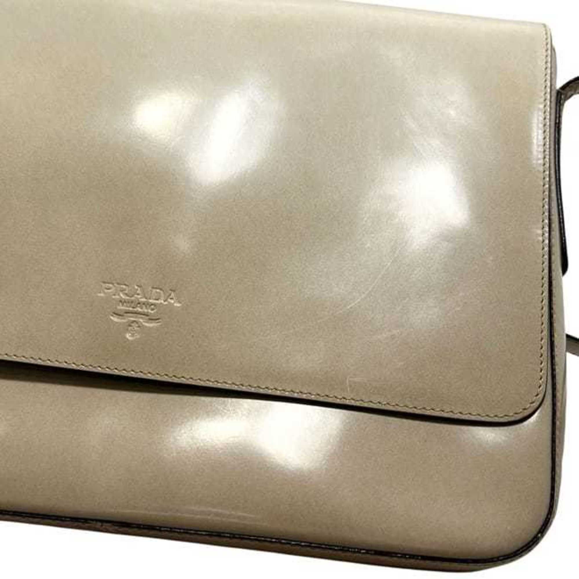 Leather Shoulder Bag (Pre-Owned) - Prada - Modalova