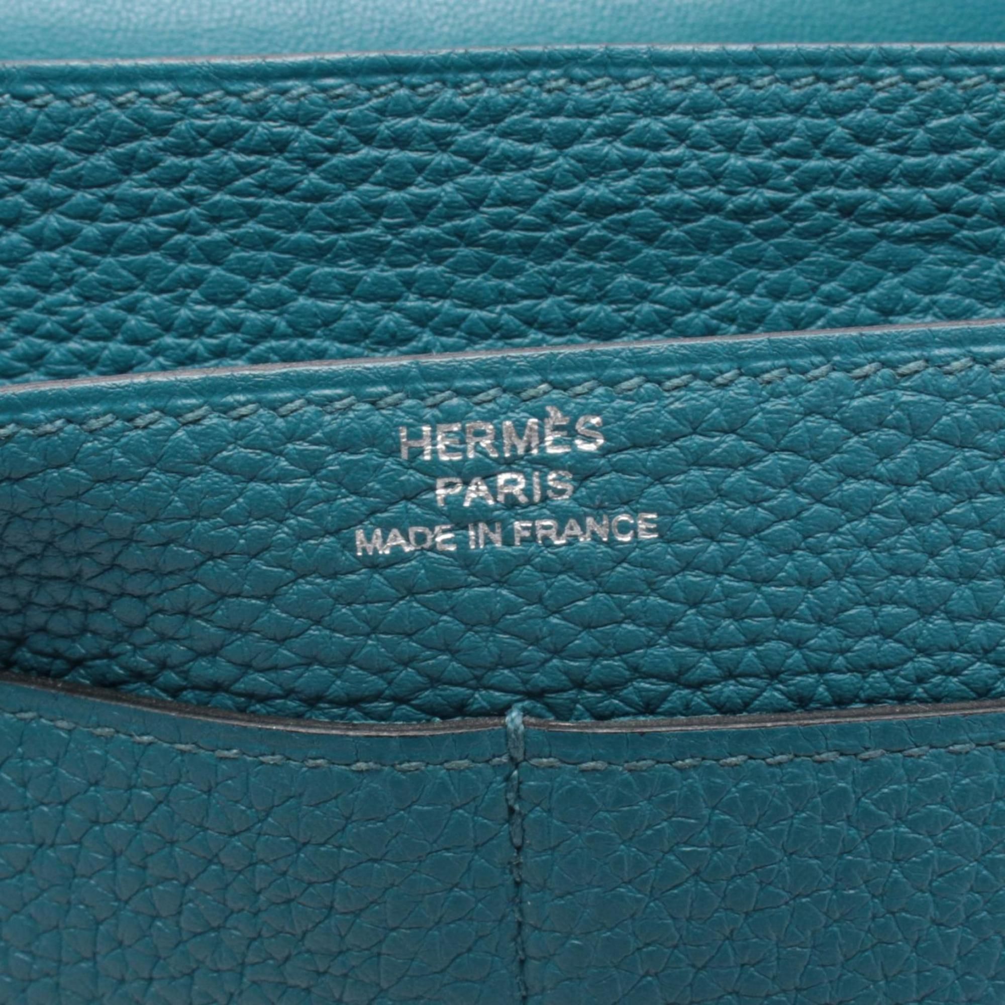 Taurillon Clemence Leather Long Wallet (Bi-Fold) (Pre-Owned) - Hermes - Modalova