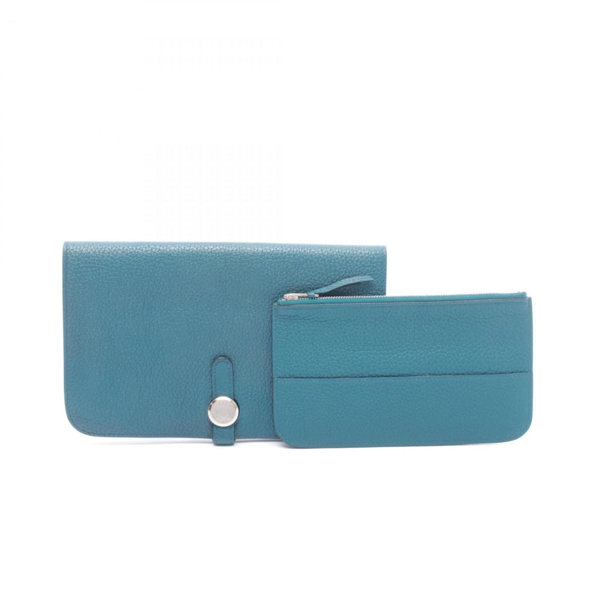 Taurillon Clemence Leather Long Wallet (Bi-Fold) (Pre-Owned) - Hermes - Modalova