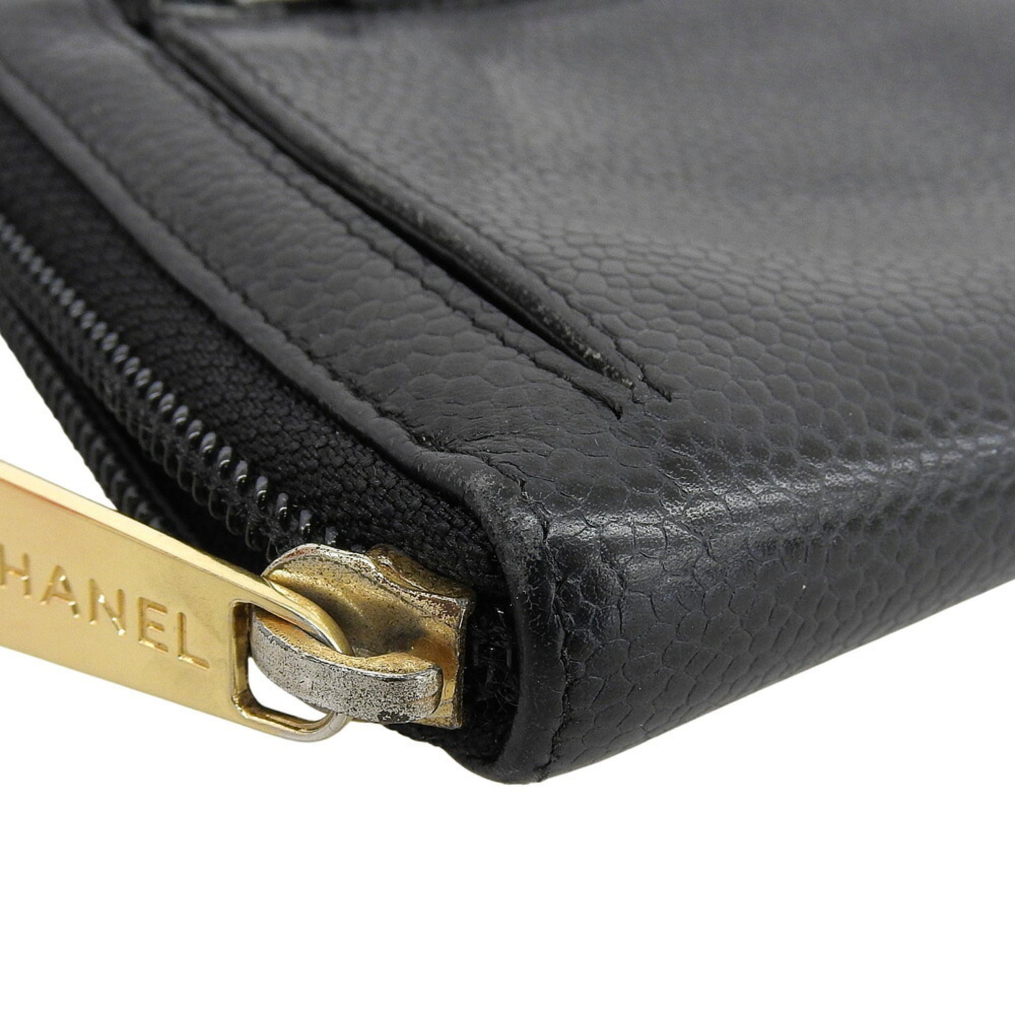 Grained Calfskin Long Wallet (Bi-Fold) (Pre-Owned) - Chanel - Modalova