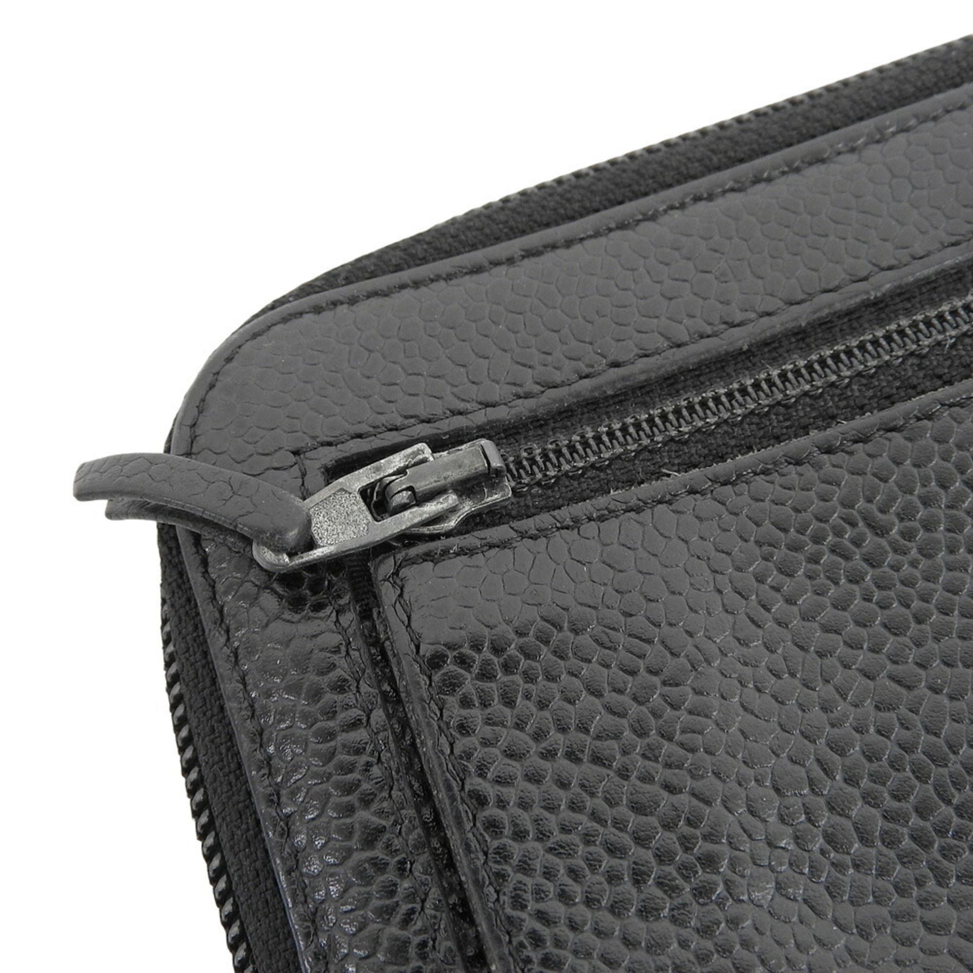 Grained Calfskin Long Wallet (Bi-Fold) (Pre-Owned) - Chanel - Modalova