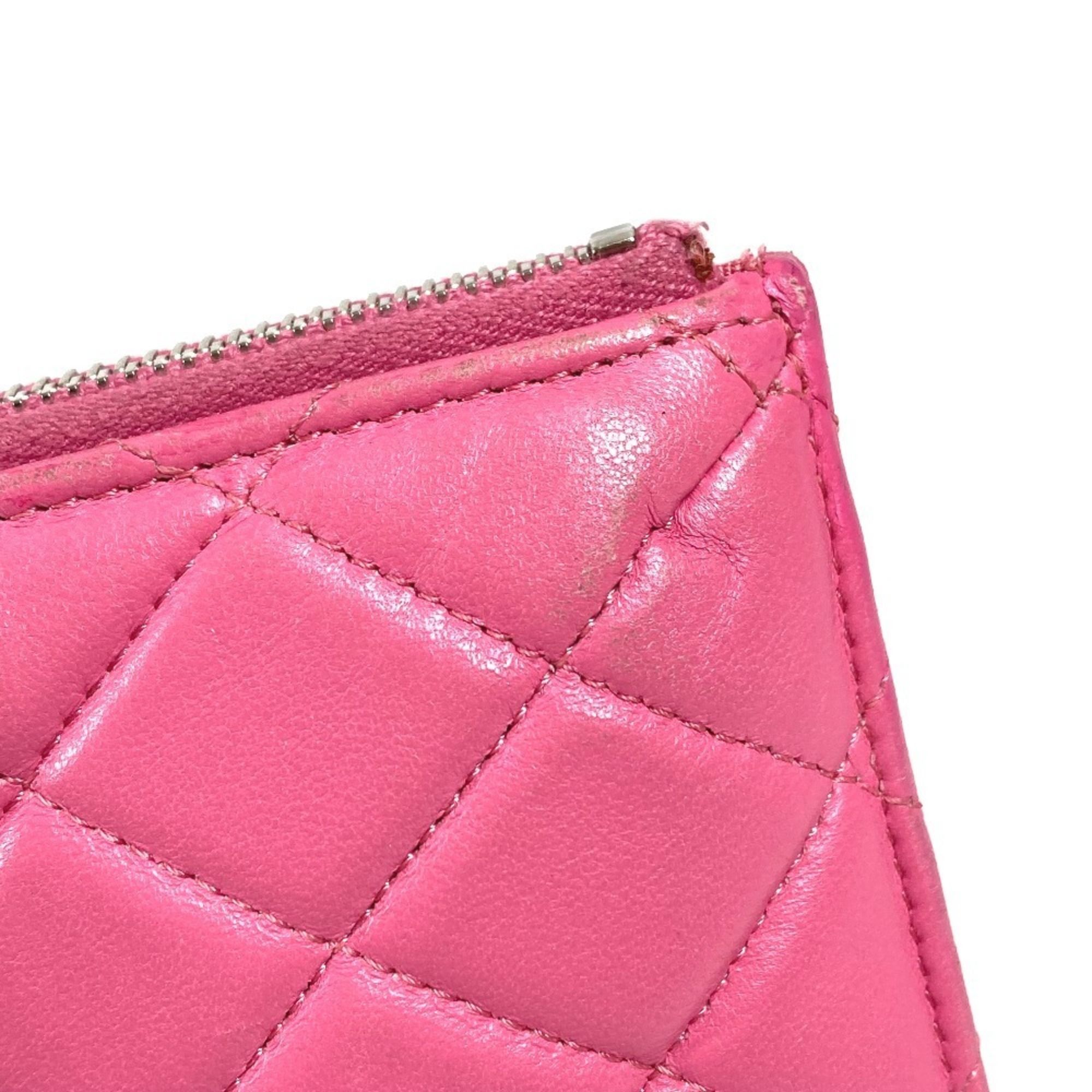 Leather Long Wallet (Bi-Fold) (Pre-Owned) - Chanel - Modalova