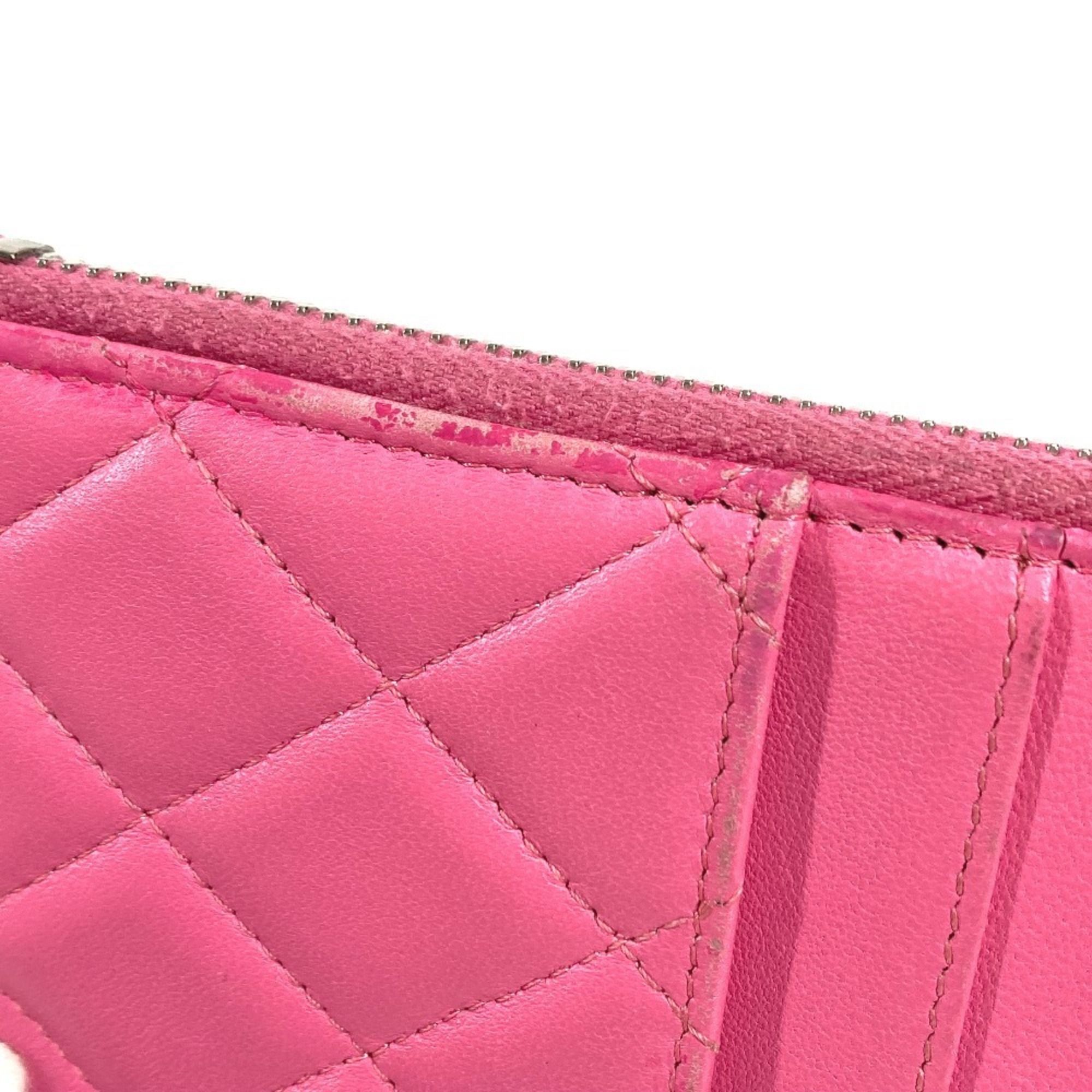 Leather Long Wallet (Bi-Fold) (Pre-Owned) - Chanel - Modalova