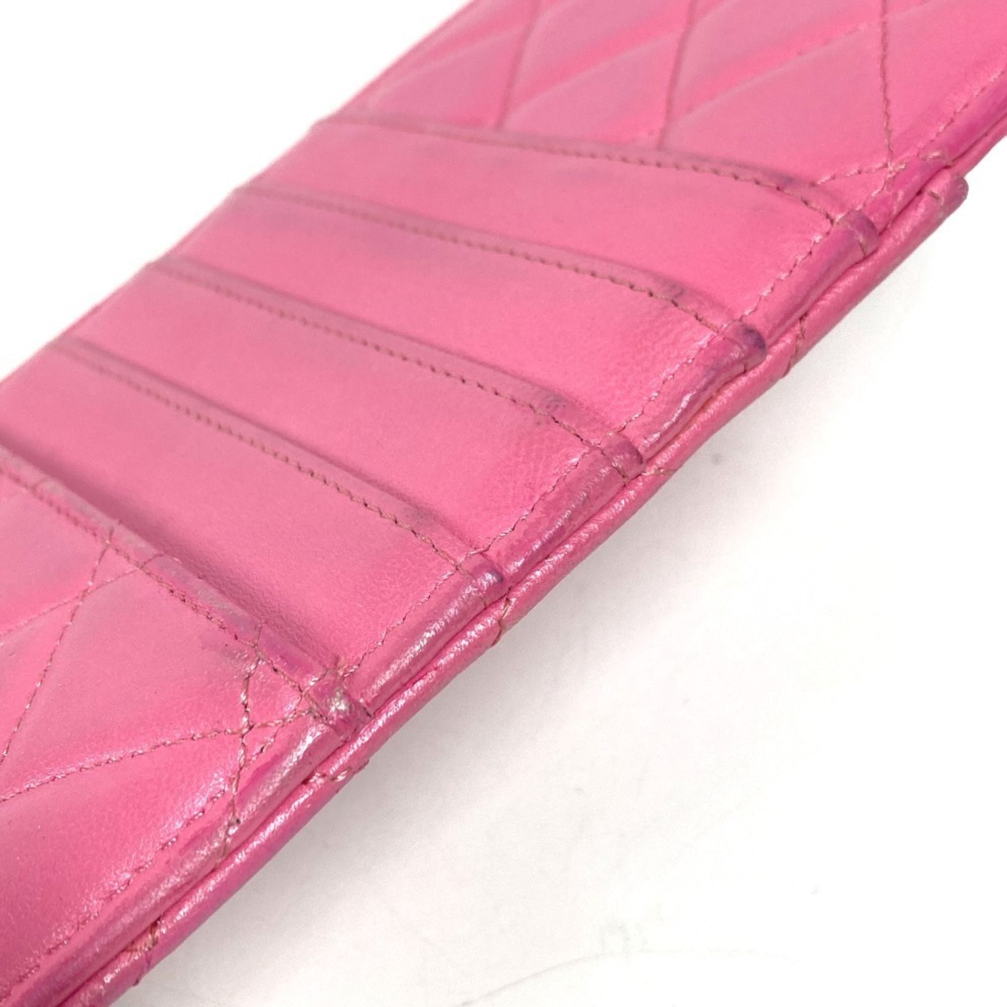 Leather Long Wallet (Bi-Fold) (Pre-Owned) - Chanel - Modalova
