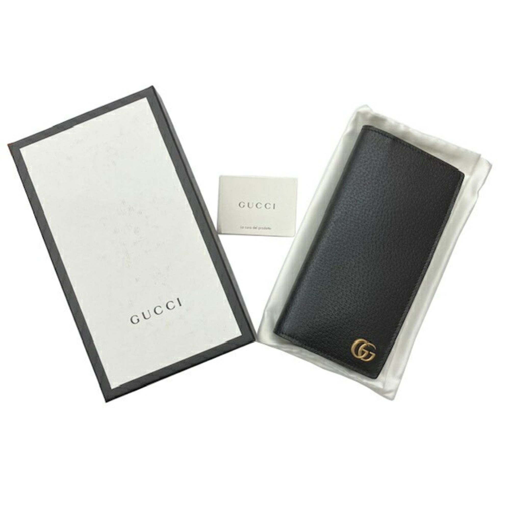 Leather Long Wallet (Bi-Fold) (Pre-Owned) - Gucci - Modalova
