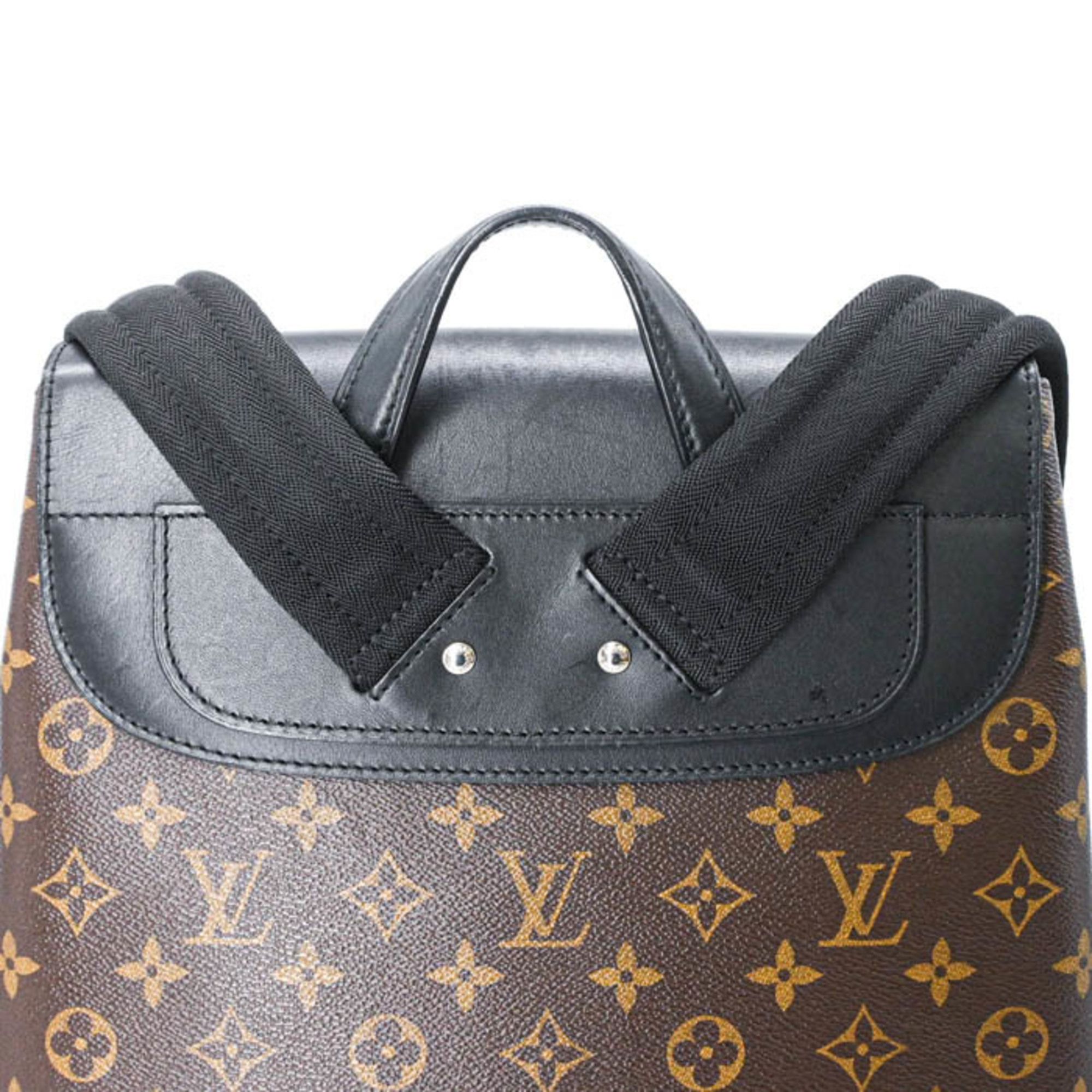 Monogram Macassar Monogram Leather Backpack (Pre-Owned) - Louis Vuitton - Modalova