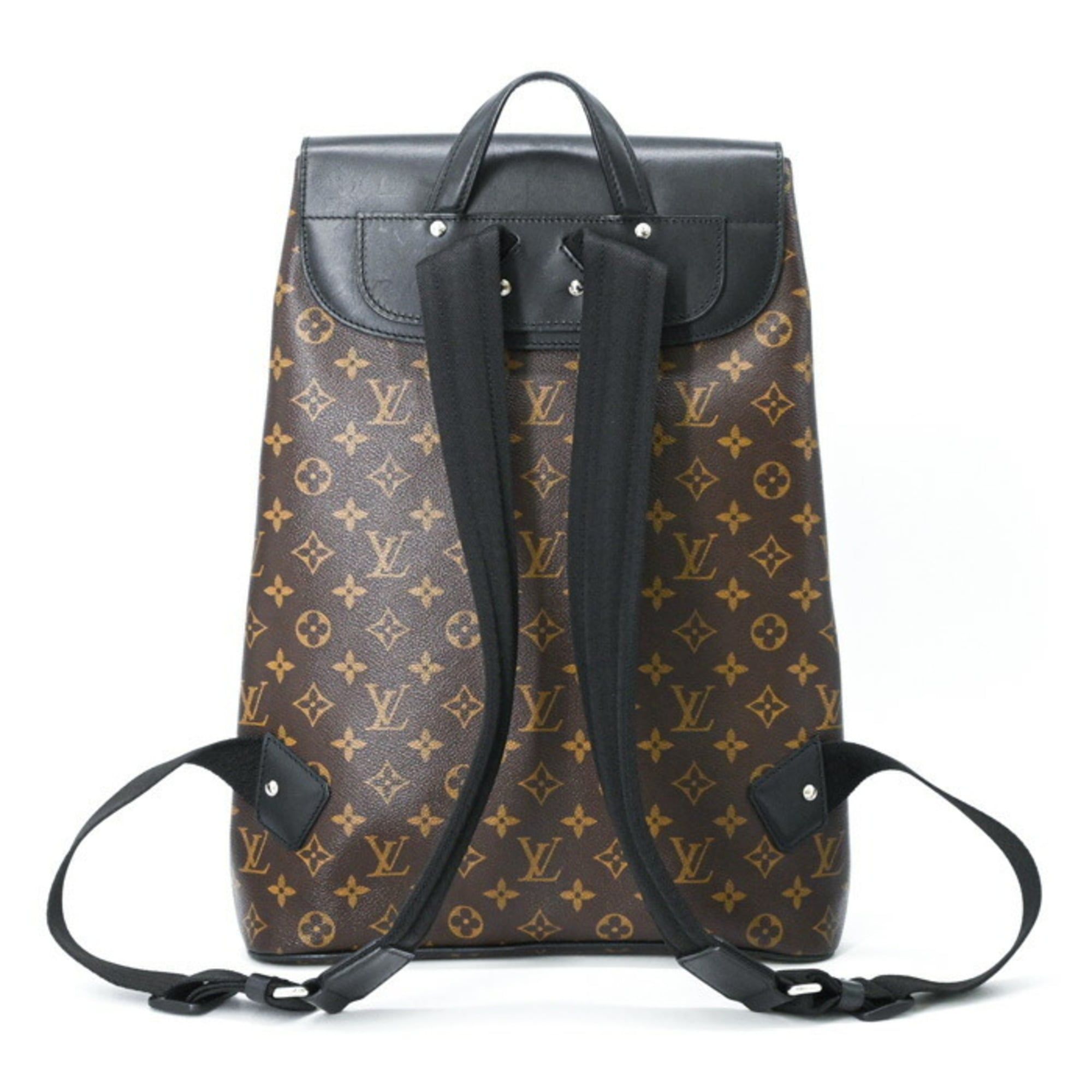 Monogram Macassar Monogram Leather Backpack (Pre-Owned) - Louis Vuitton - Modalova