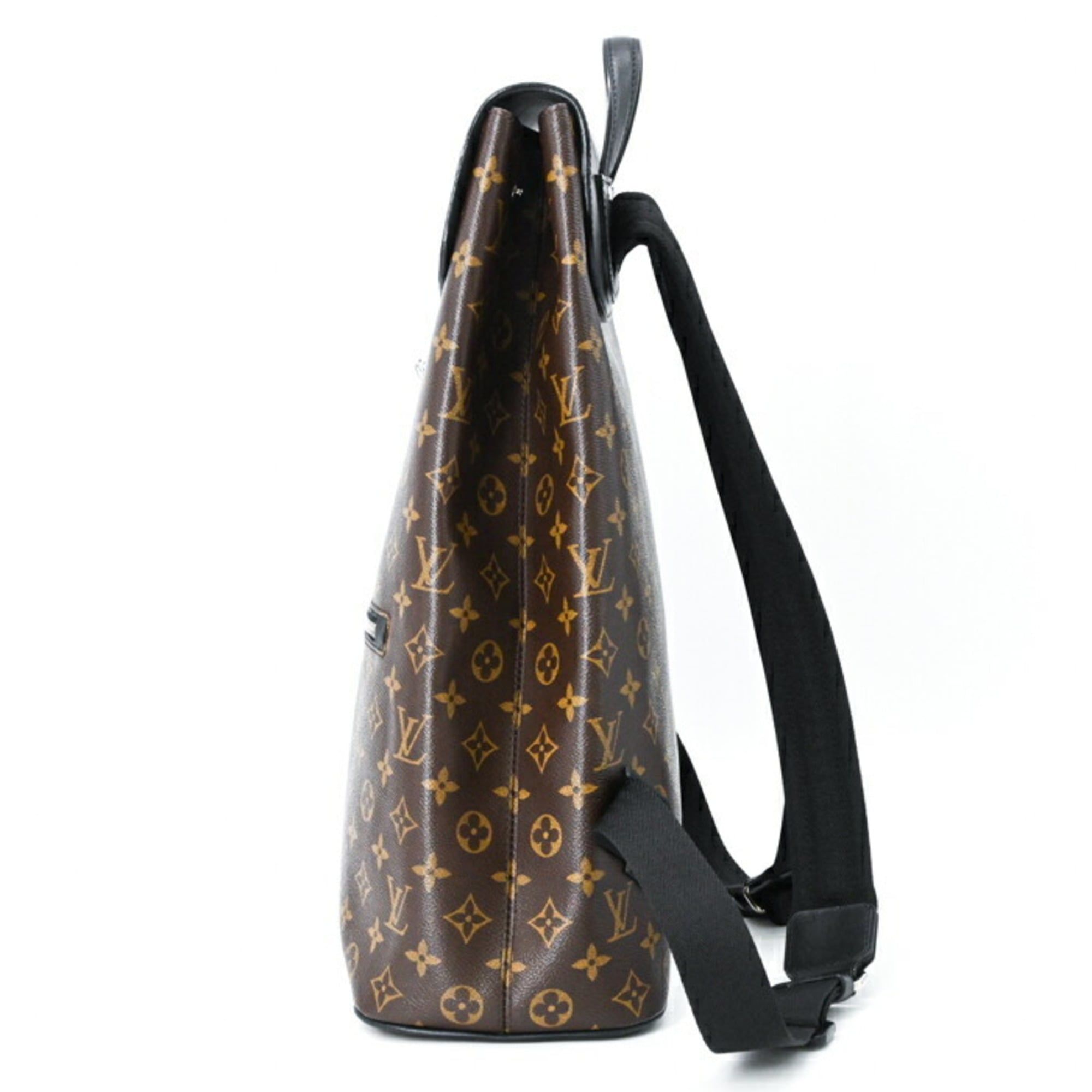 Monogram Macassar Monogram Leather Backpack (Pre-Owned) - Louis Vuitton - Modalova