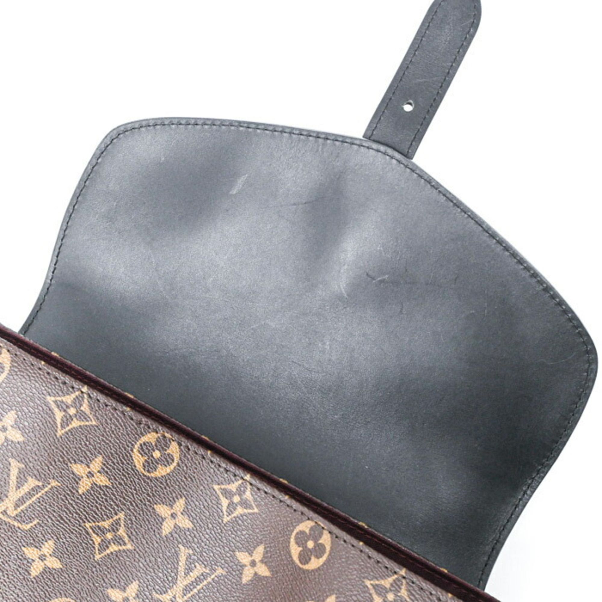 Monogram Macassar Monogram Leather Backpack (Pre-Owned) - Louis Vuitton - Modalova