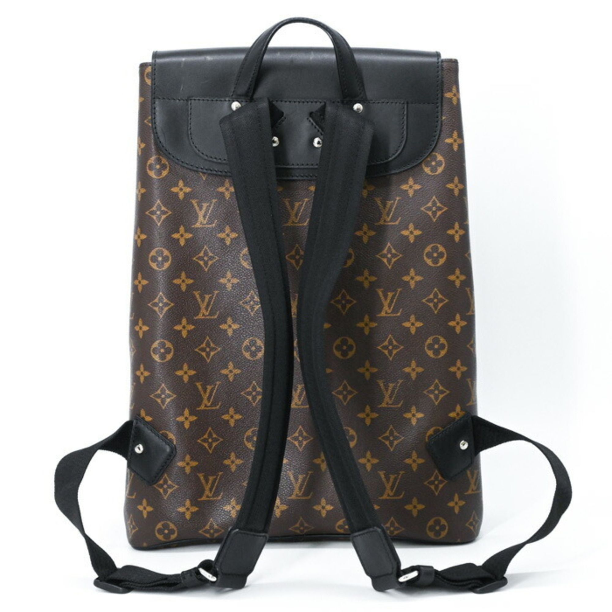 Monogram Macassar Monogram Leather Backpack (Pre-Owned) - Louis Vuitton - Modalova