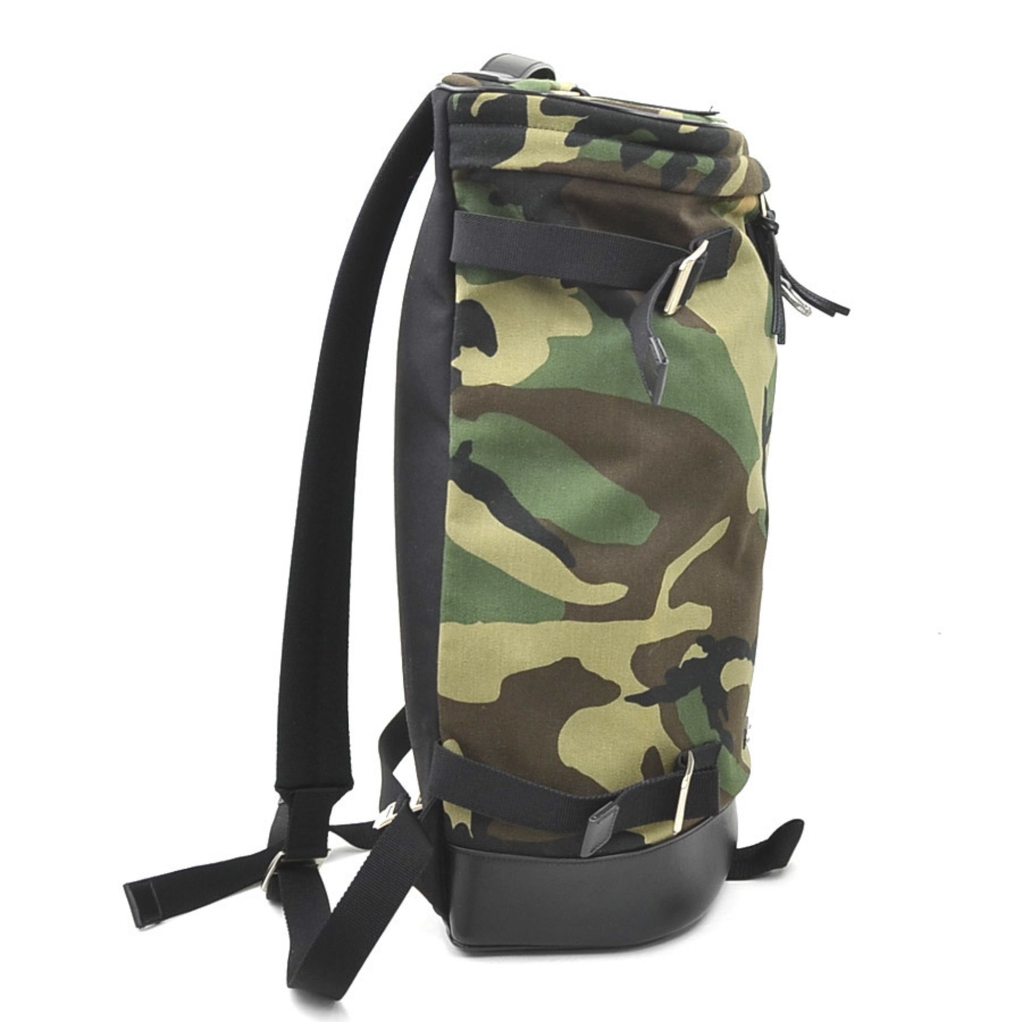 Canvas Leather Backpack (Pre-Owned) - Saint Laurent - Modalova