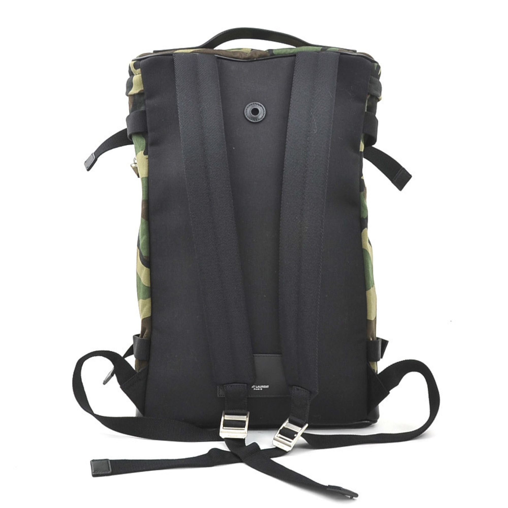 Canvas Leather Backpack (Pre-Owned) - Saint Laurent - Modalova