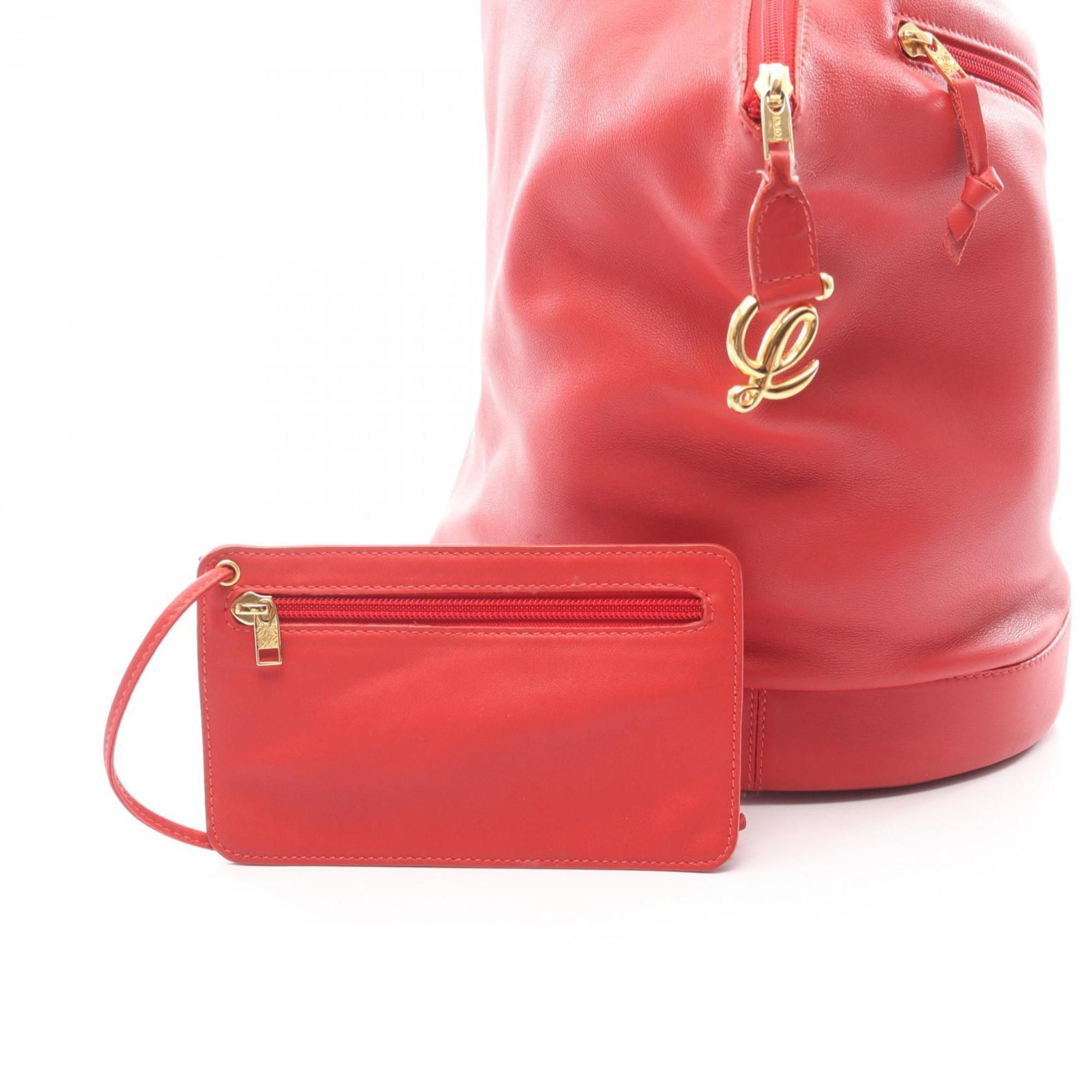 Leather Backpack Handbag Pouch (Pre-Owned) - Loewe - Modalova