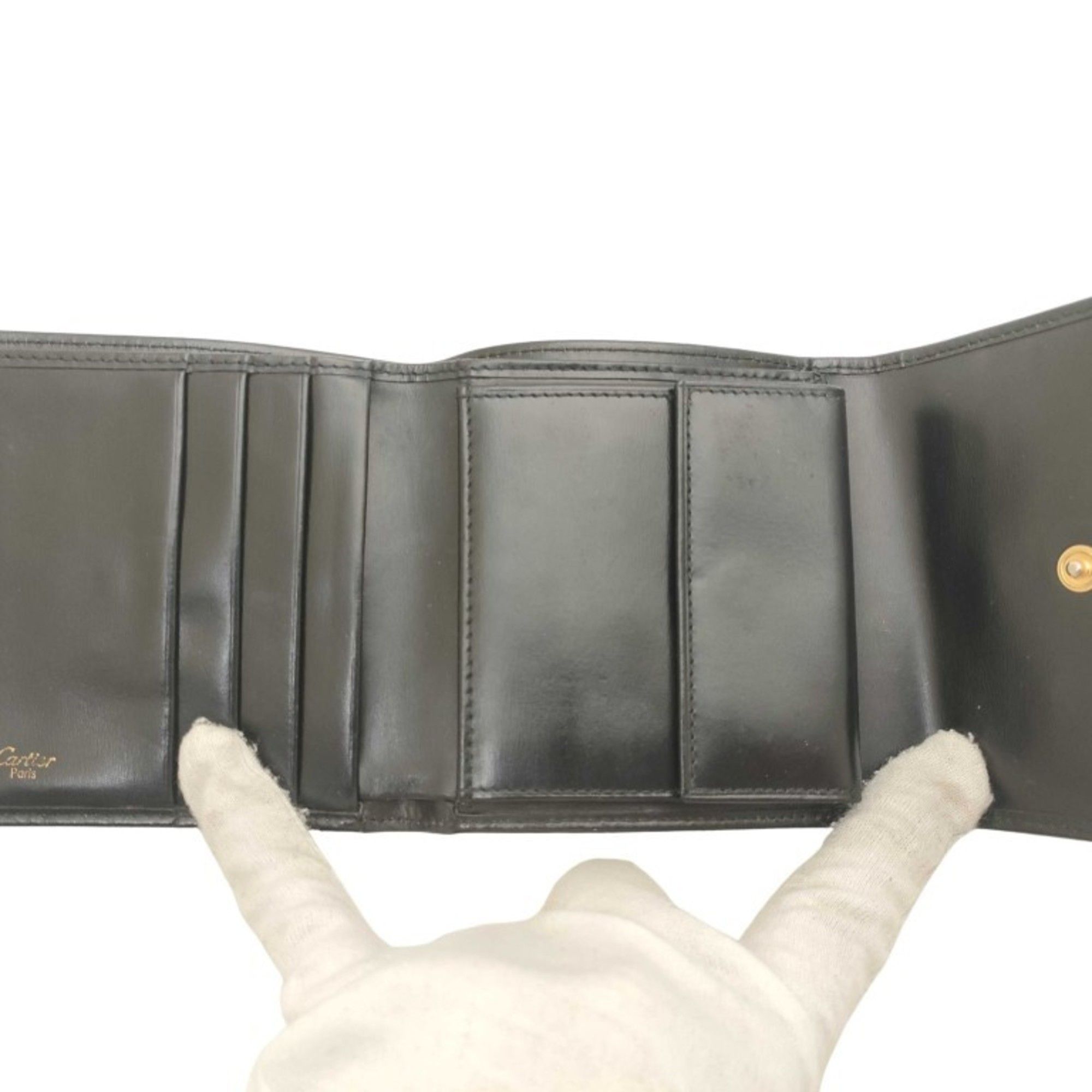 Leather Wallet (Tri-Fold) (Pre-Owned) - Cartier - Modalova