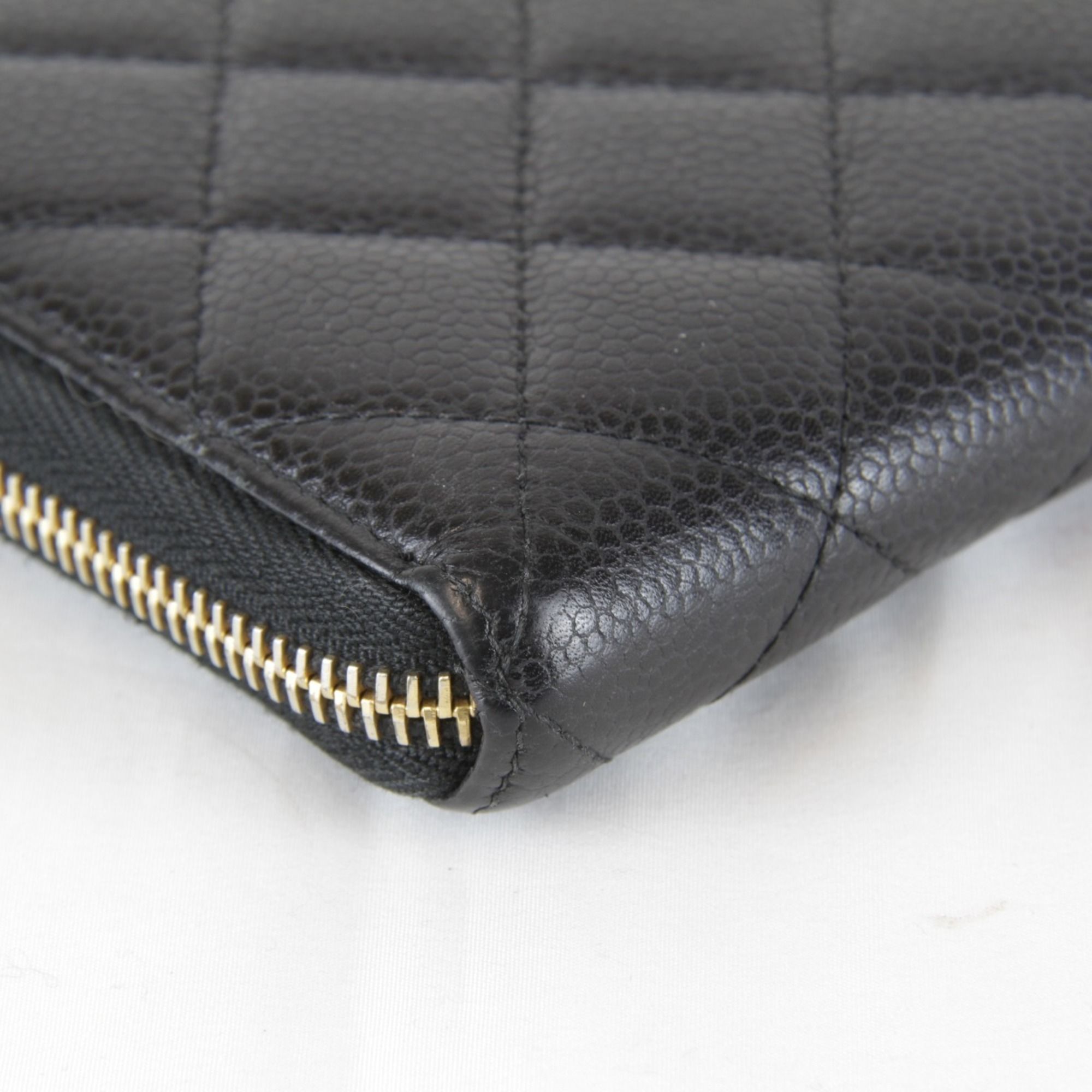 Leather Long Wallet (Bi-Fold) (Pre-Owned) - Chanel - Modalova