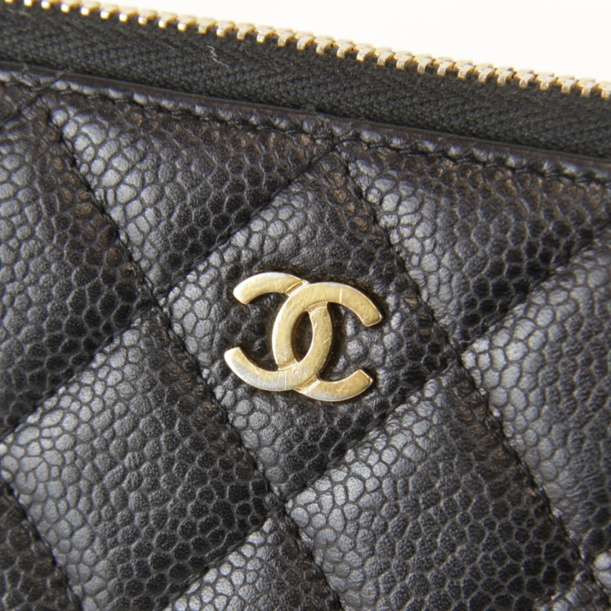 Leather Long Wallet (Bi-Fold) (Pre-Owned) - Chanel - Modalova