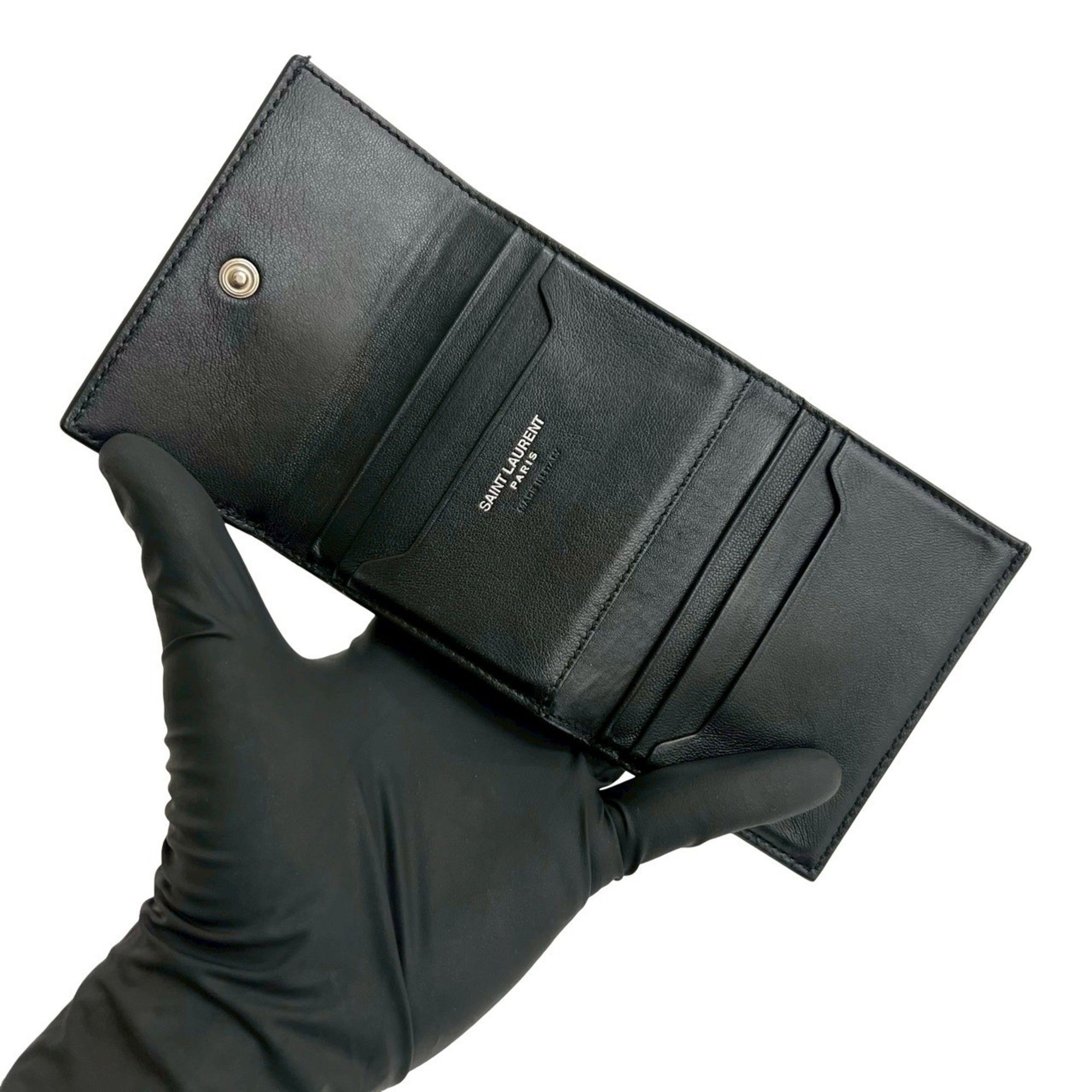 Leather Wallet (Tri-Fold) (Pre-Owned) - Saint Laurent - Modalova