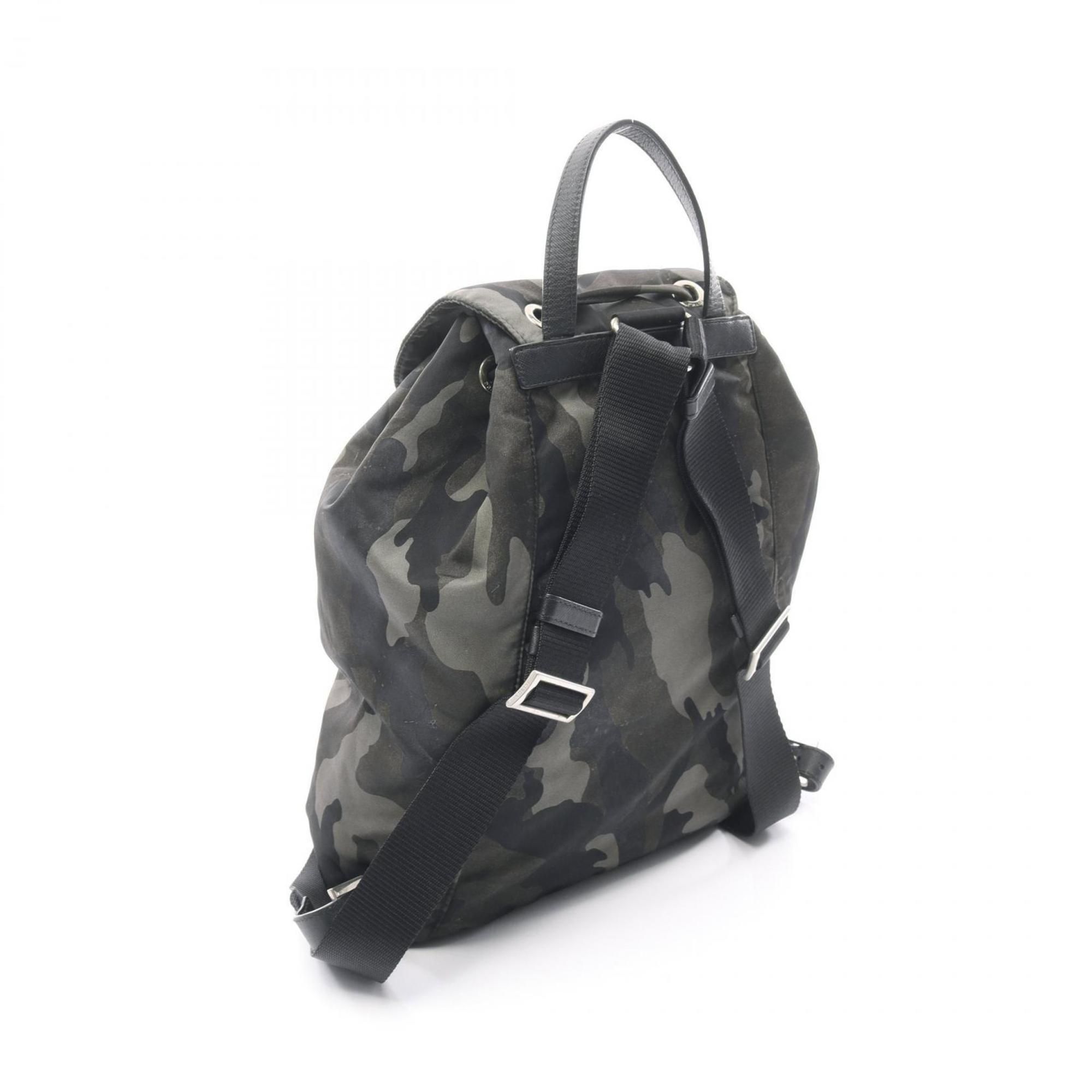 Nylon Leather Backpack Handbag (Pre-Owned) - Prada - Modalova