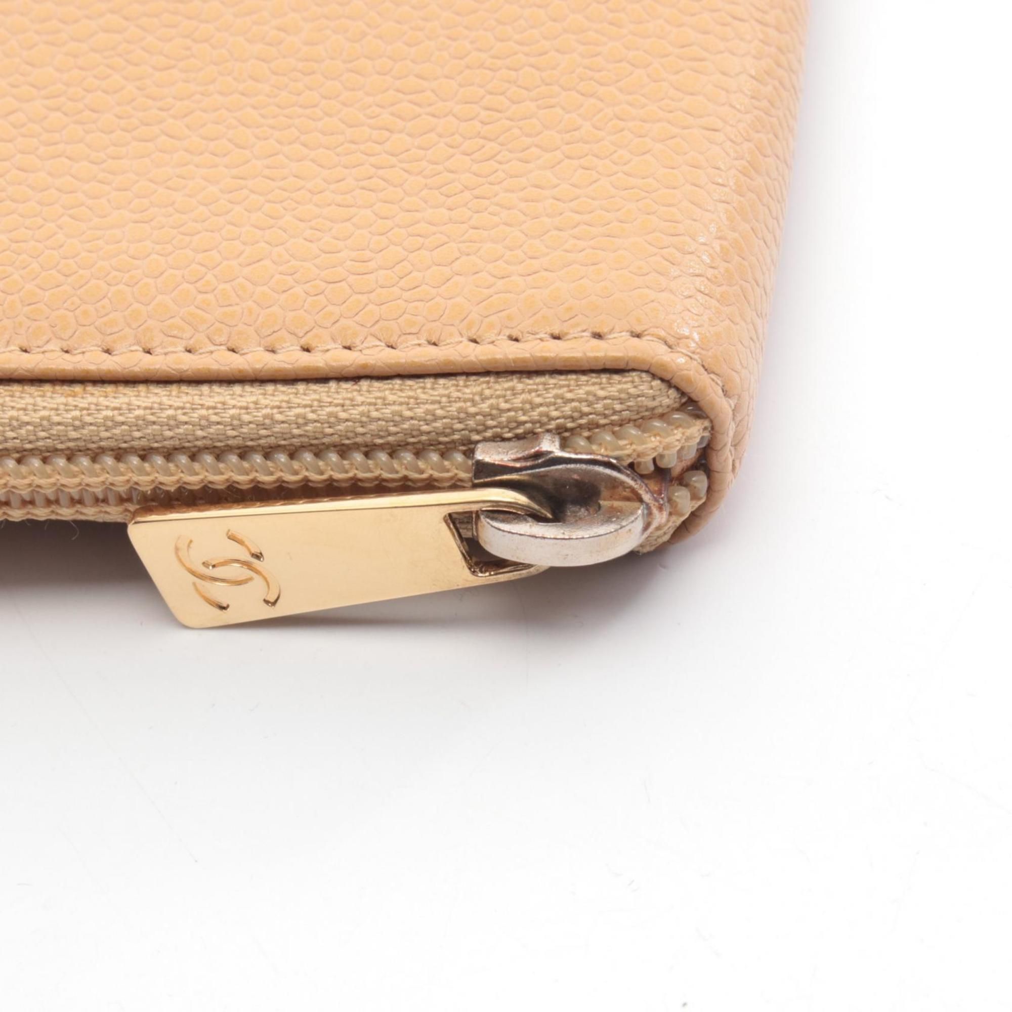 Leather Long Wallet (Bi-Fold) (Pre-Owned) - Chanel - Modalova