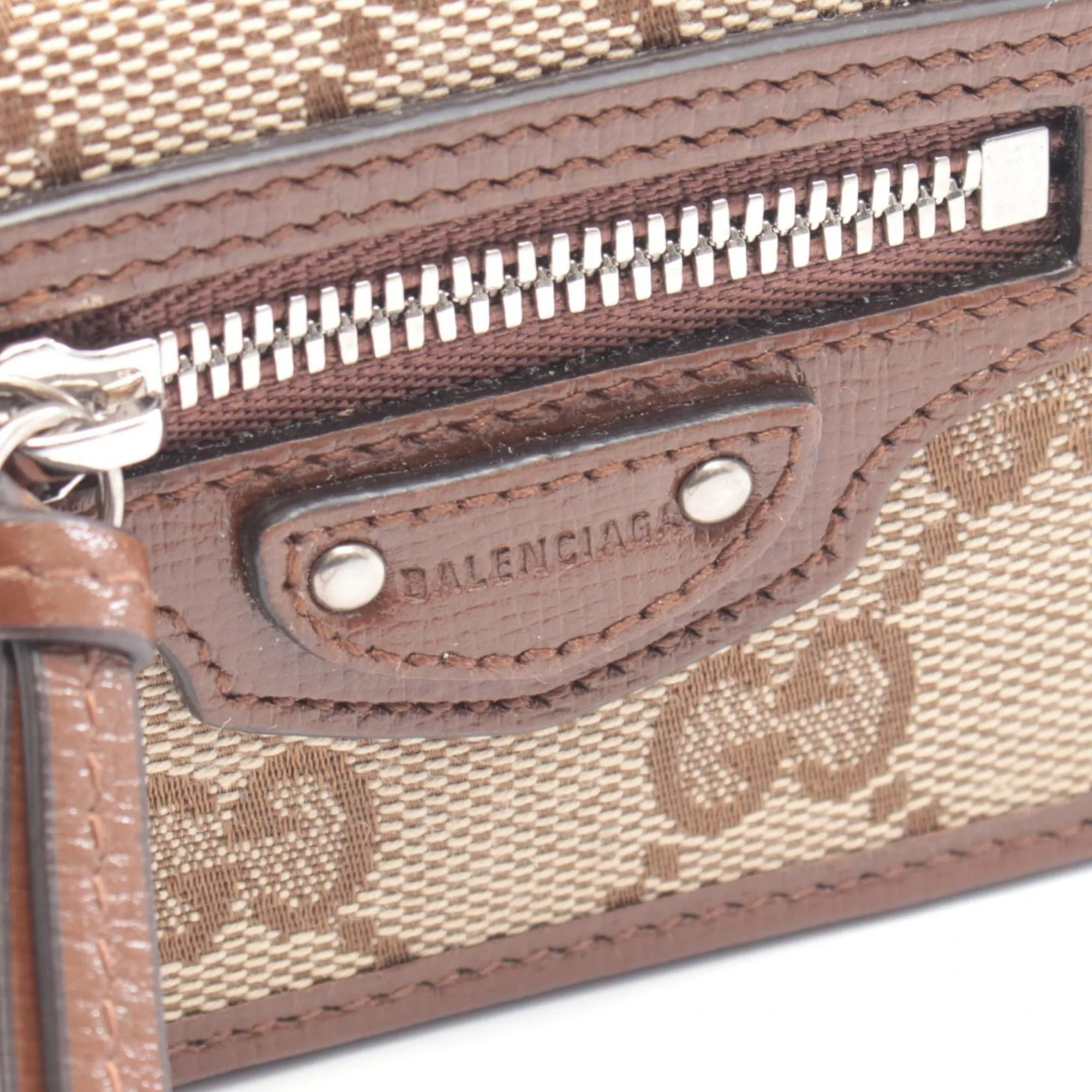 Canvas Leather Wallet (Tri-Fold) (Pre-Owned) - Gucci - Modalova