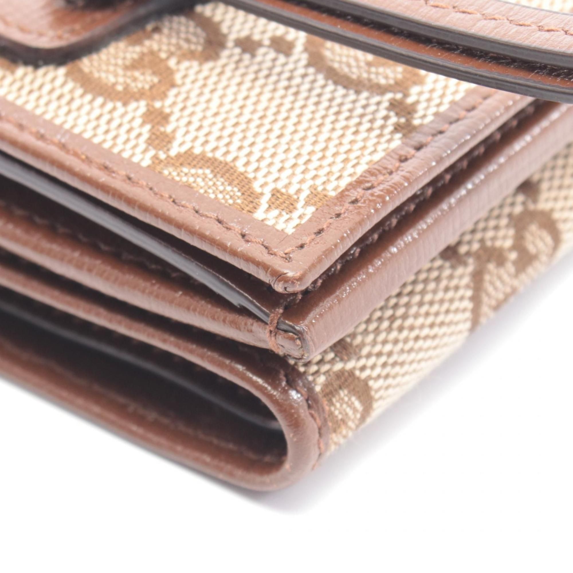 Canvas Leather Wallet (Tri-Fold) (Pre-Owned) - Gucci - Modalova