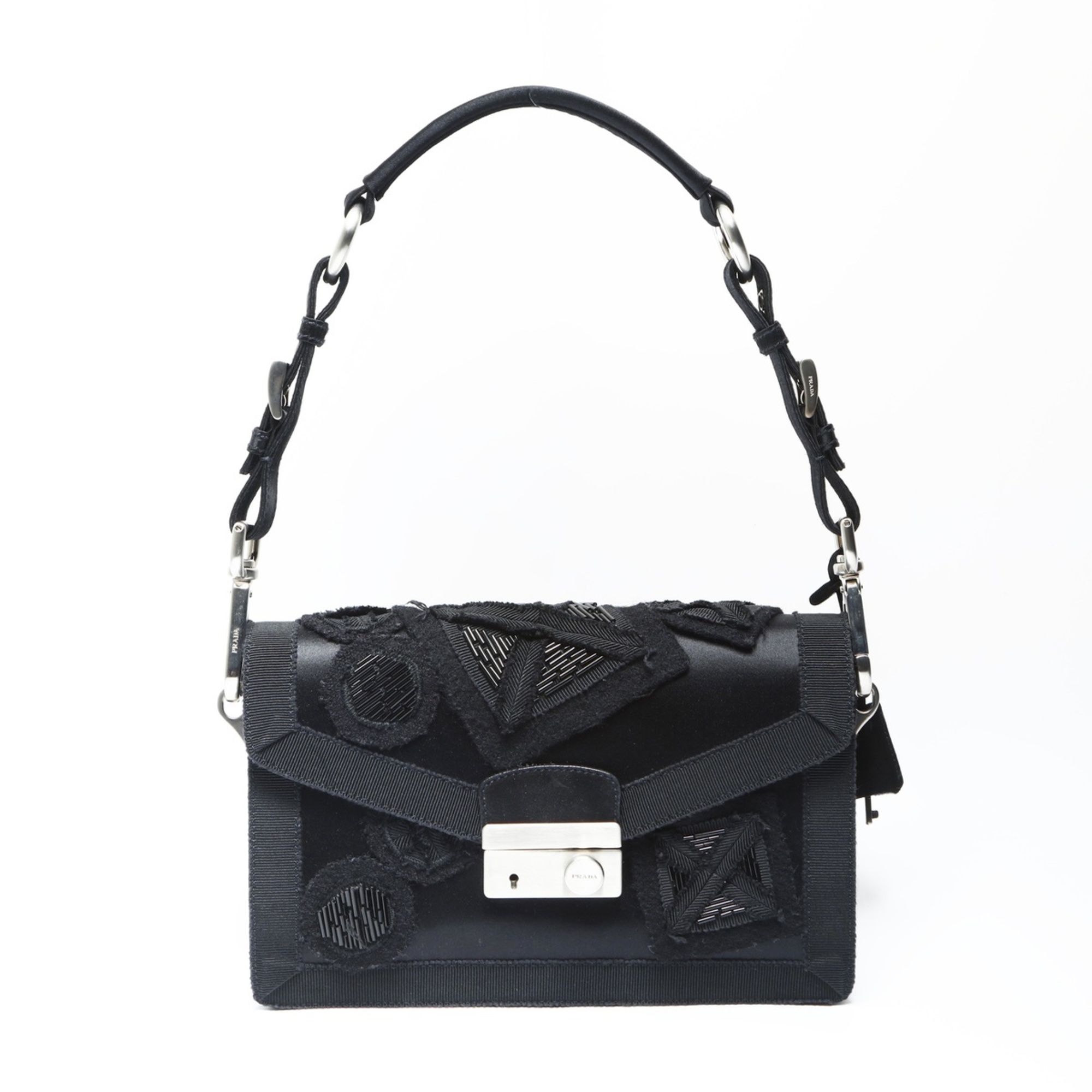 Satin Beads Shoulder Bag (Pre-Owned) - Prada - Modalova