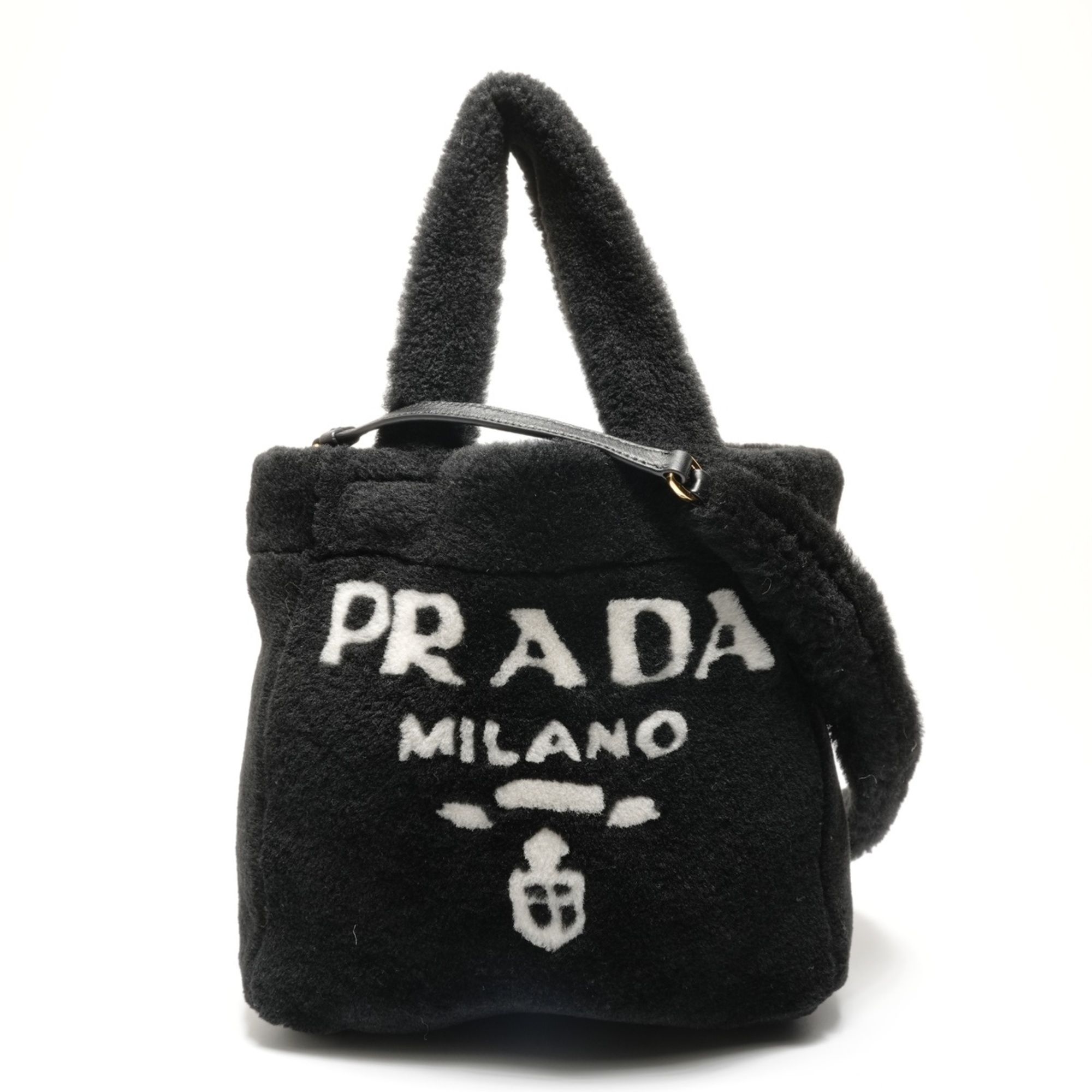 Prada Black Fur Handbag (Pre-Owned) - Prada - Modalova