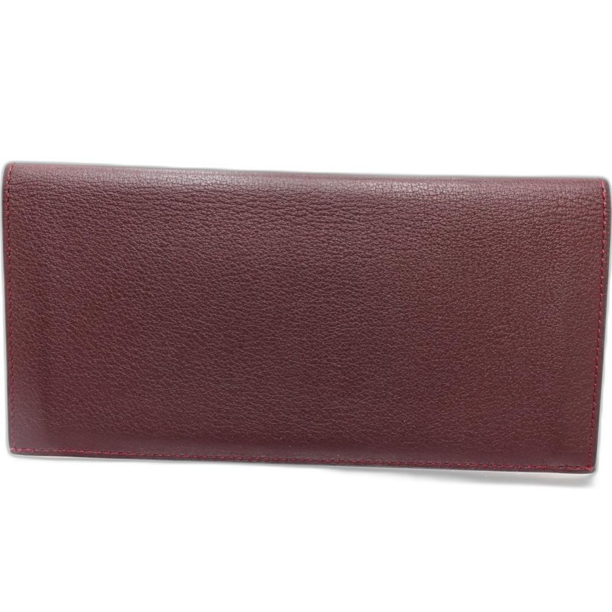 Leather Long Bill Wallet (Bi-Fold) (Pre-Owned) - Cartier - Modalova