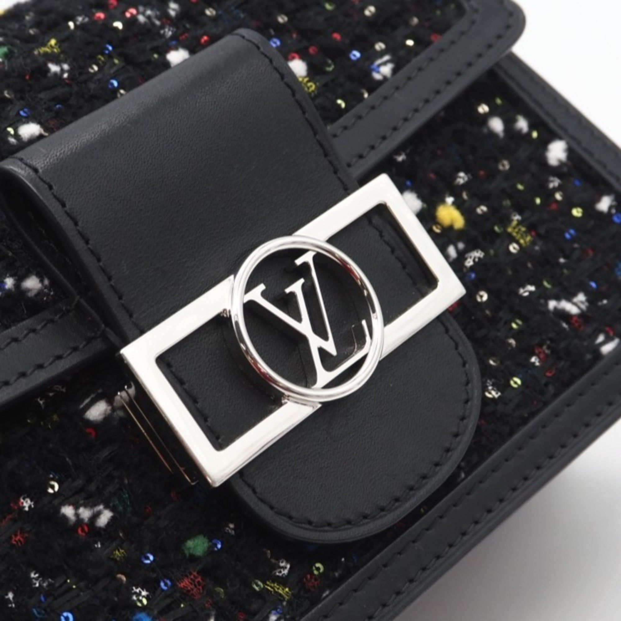 Tweed Spangles Leather Shoulder Bag (Pre-Owned) - Louis Vuitton - Modalova