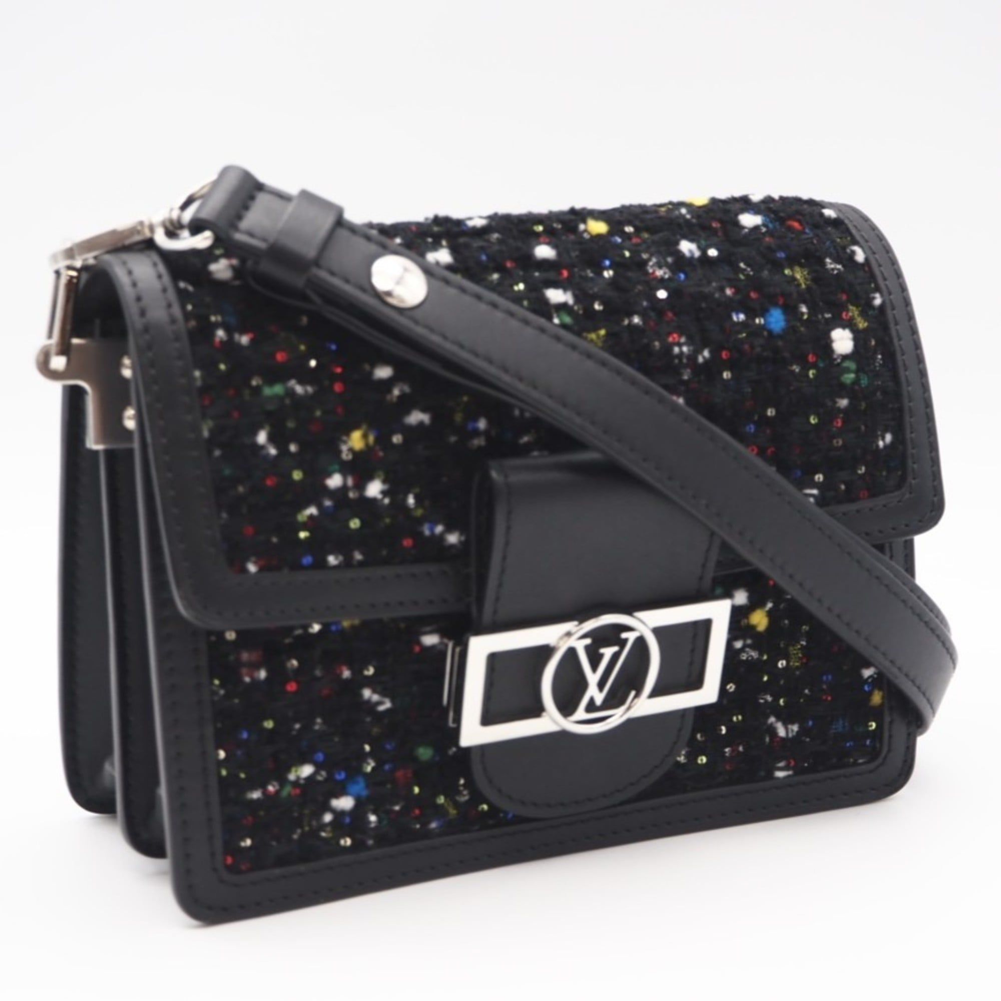 Tweed Spangles Leather Shoulder Bag (Pre-Owned) - Louis Vuitton - Modalova
