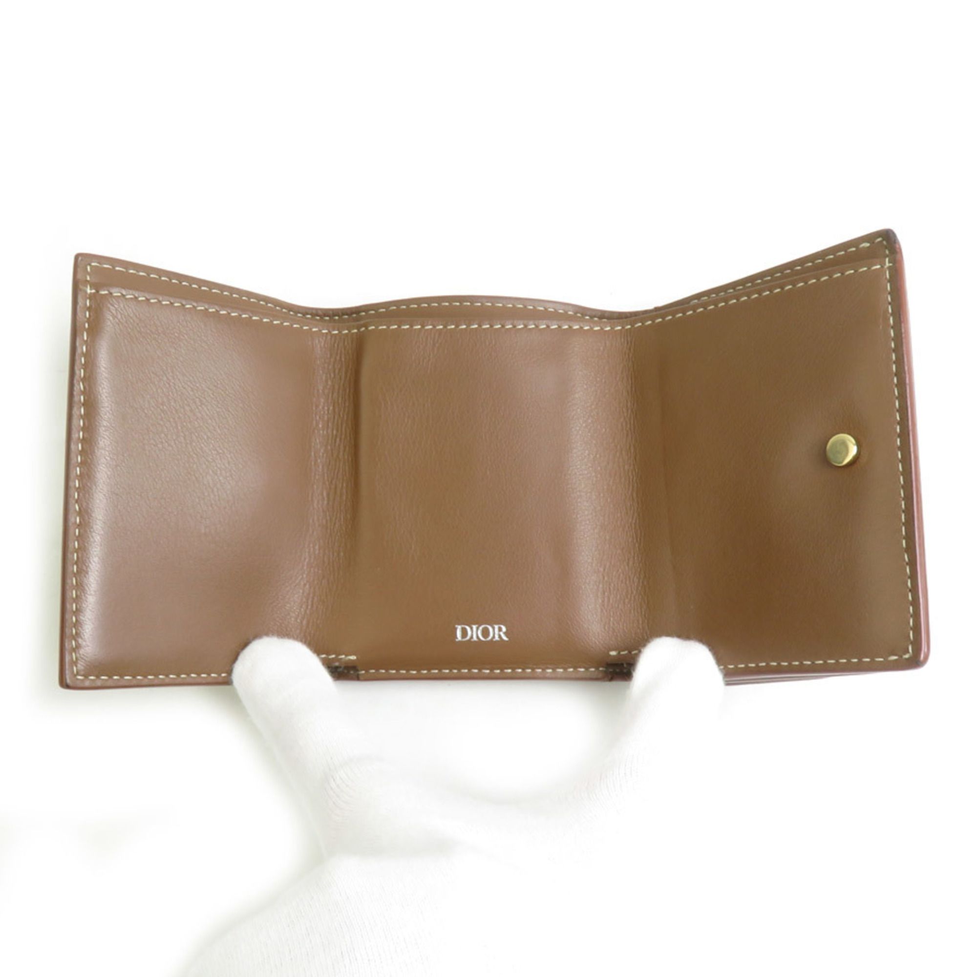 Leather Wallet (Tri-Fold) (Pre-Owned) - Christian Dior - Modalova