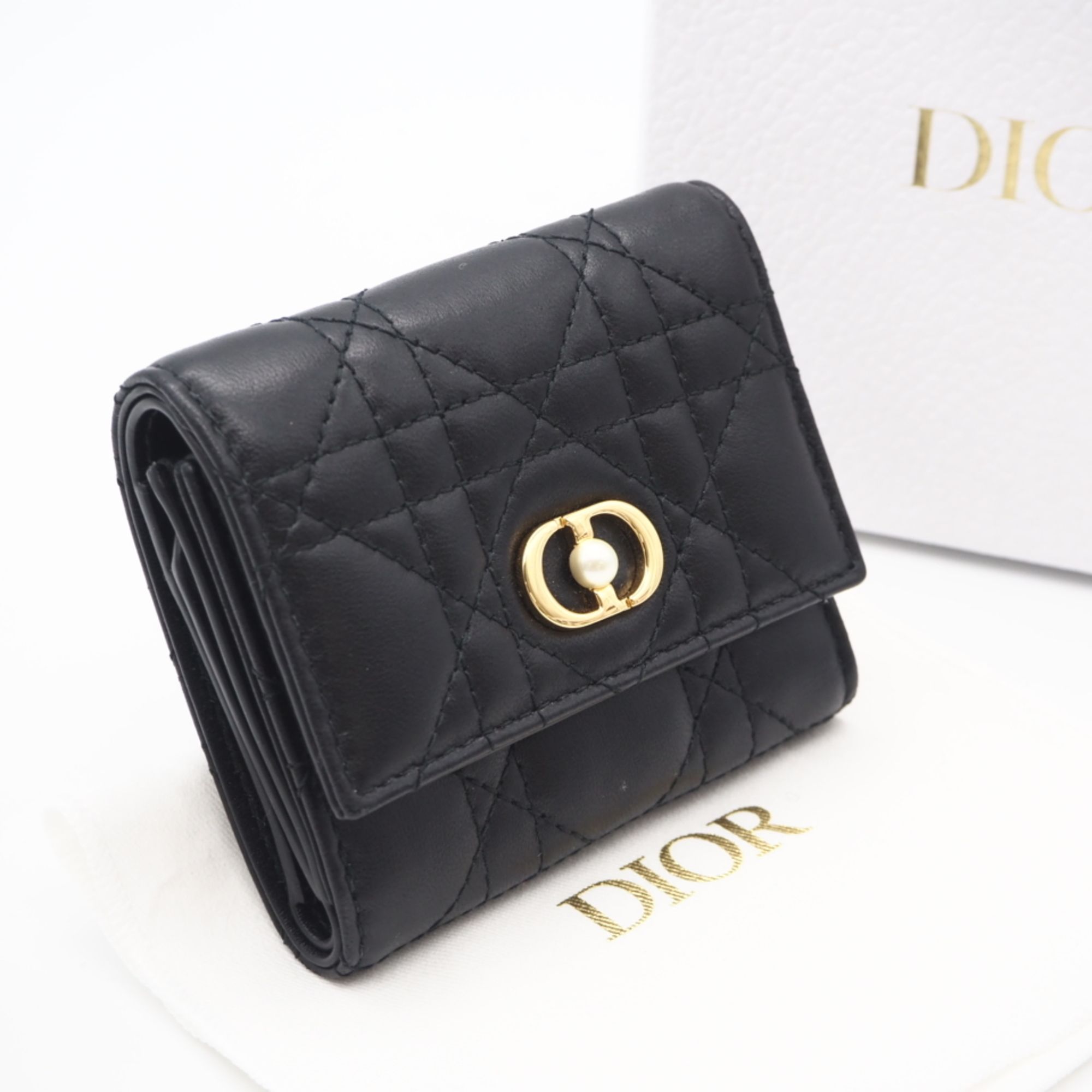 Leather Wallet (Tri-Fold) (Pre-Owned) - Christian Dior - Modalova