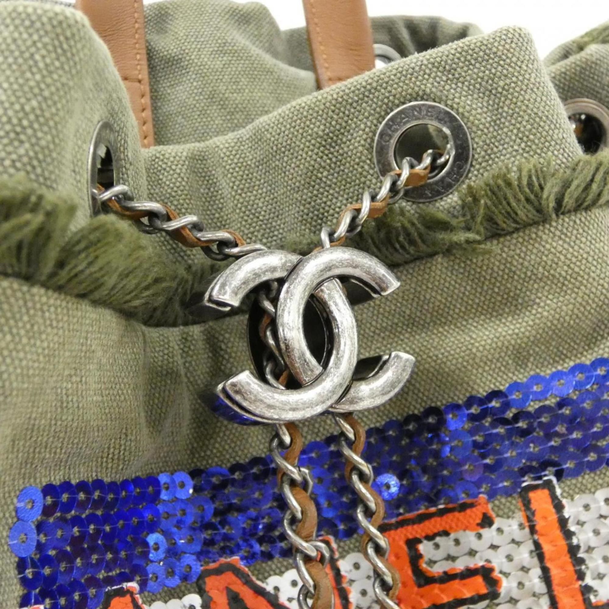 Canvas Spangles Backpack (Pre-Owned) - Chanel - Modalova