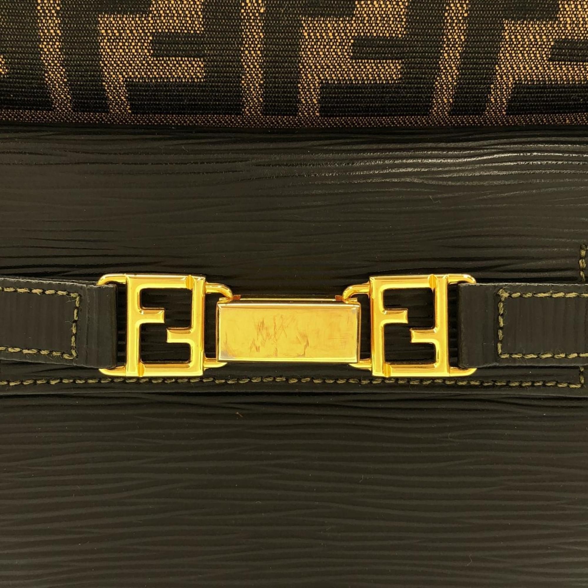 Canvas Leather Backpack (Pre-Owned) - Fendi - Modalova